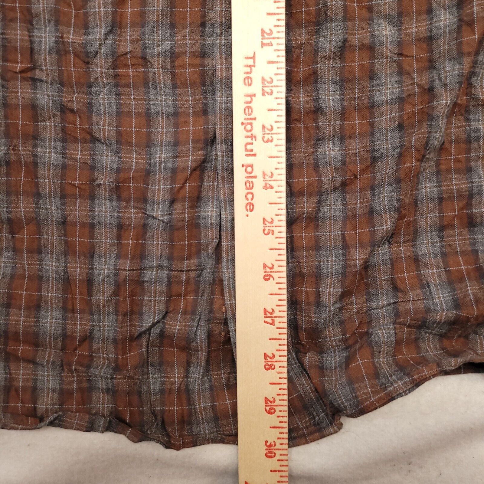 Cremieux Cremieux Collection Tartan Flannel Shirt Mens Size XL Orange Size US XL / EU 56 / 4 - 8 Thumbnail
