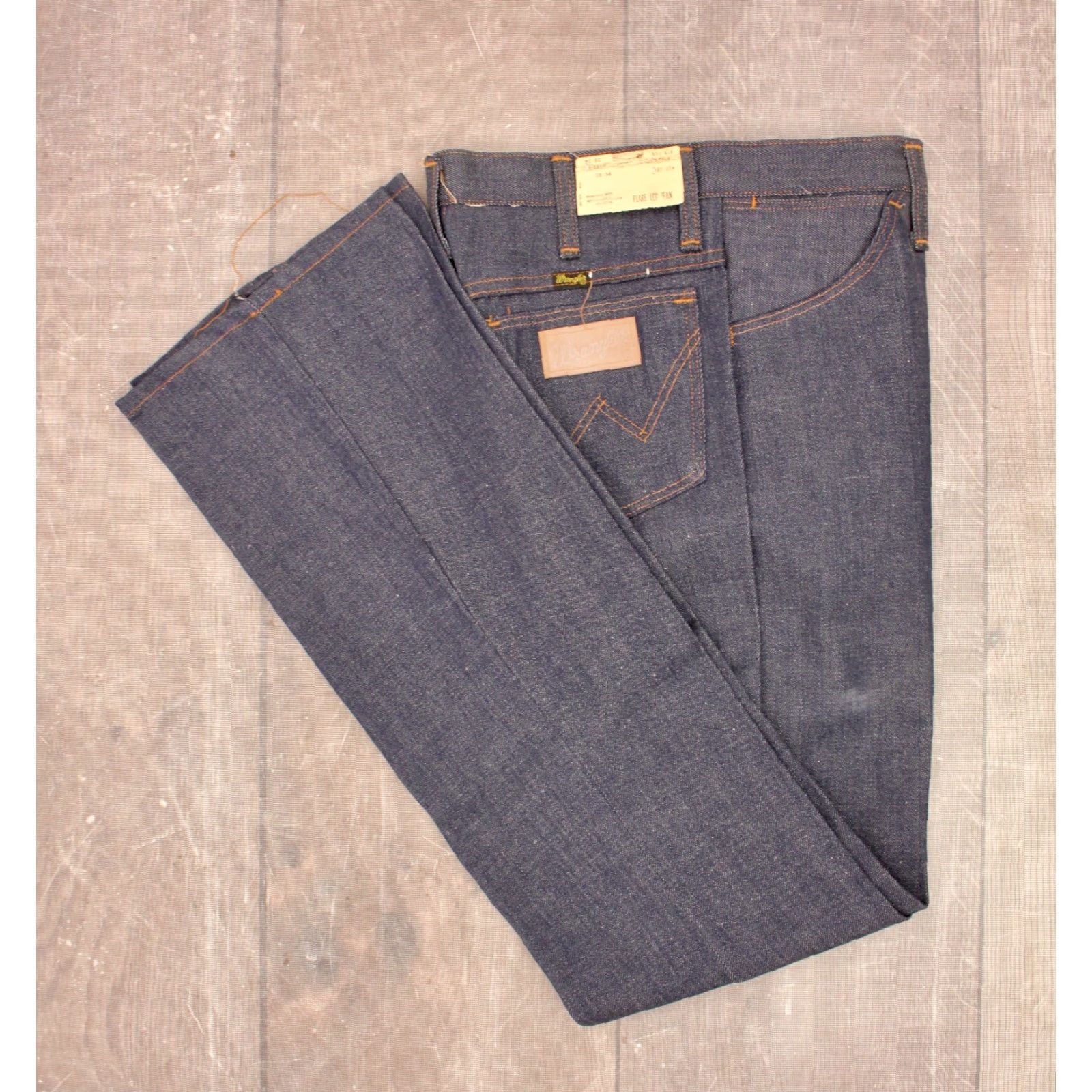 Wrangler Wrangler Jeans Shirt? Mens VTG 1970s NOS Flare Sz 28x34 70s Jeans Blue Vintage Dos Disco 70s Mens Wrangler Jeans Size US 28 / EU 44 - 2 Thumbnail
