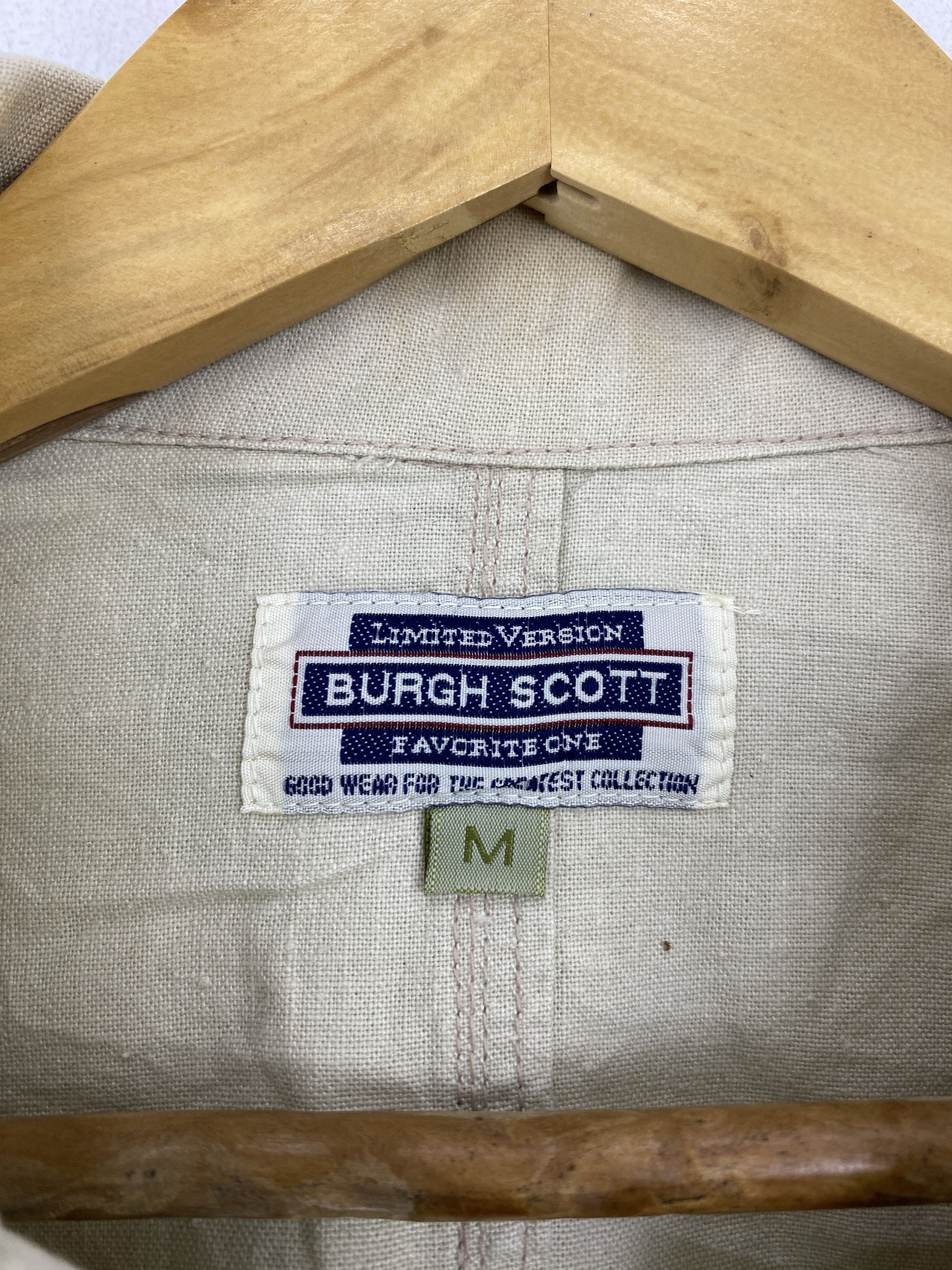 Japanese Brand Vintage Burgh Scott Button Ups Denim Jacket Size US M / EU 48-50 / 2 - 5 Thumbnail