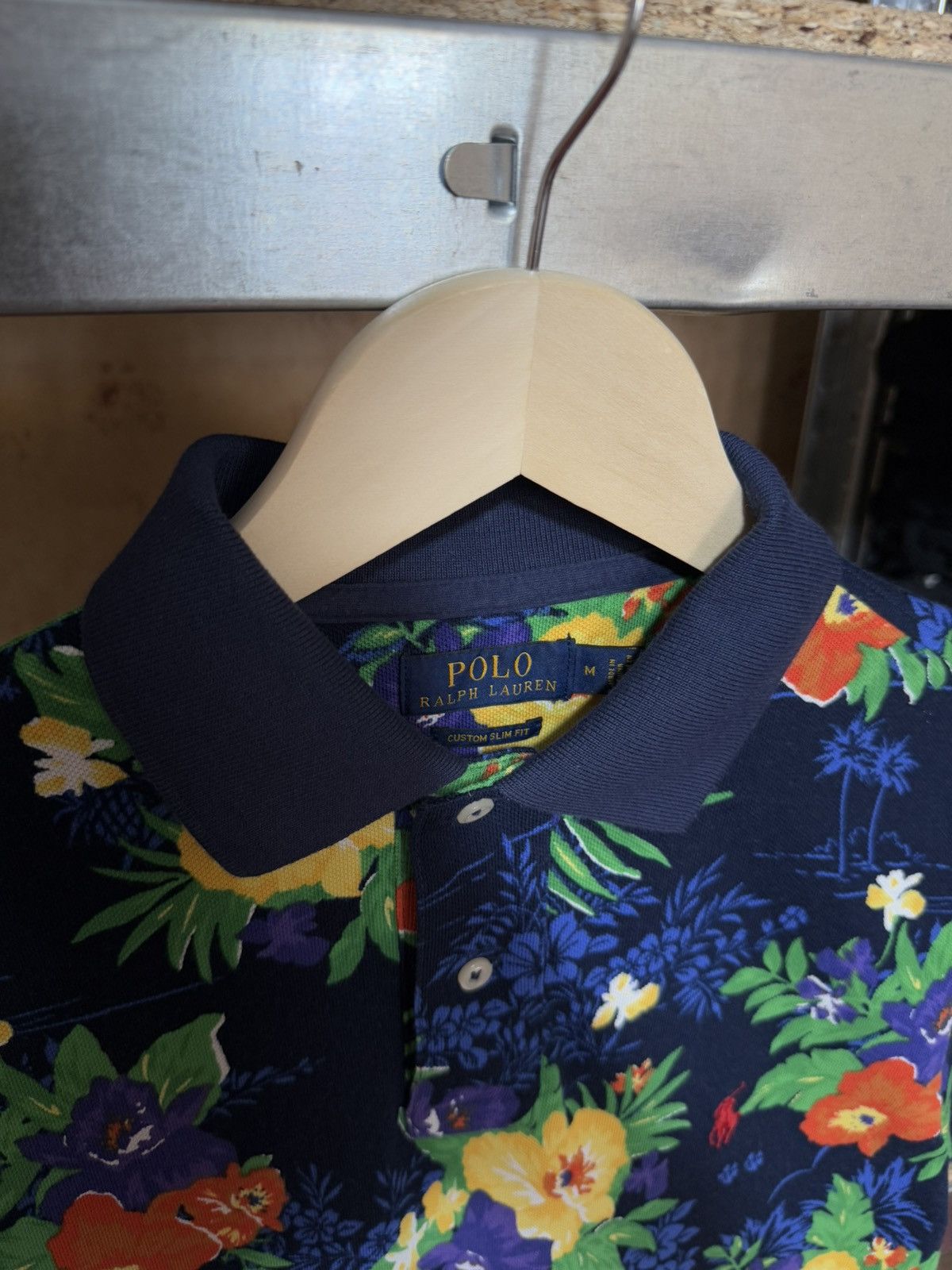 Polo Ralph Lauren × RRL Ralph Lauren × Rugby Ralph Lauren Vintage Polo Ralph Lauren Floral Flowers Polo T-Shirt Size US M / EU 48-50 / 2 - 5 Thumbnail