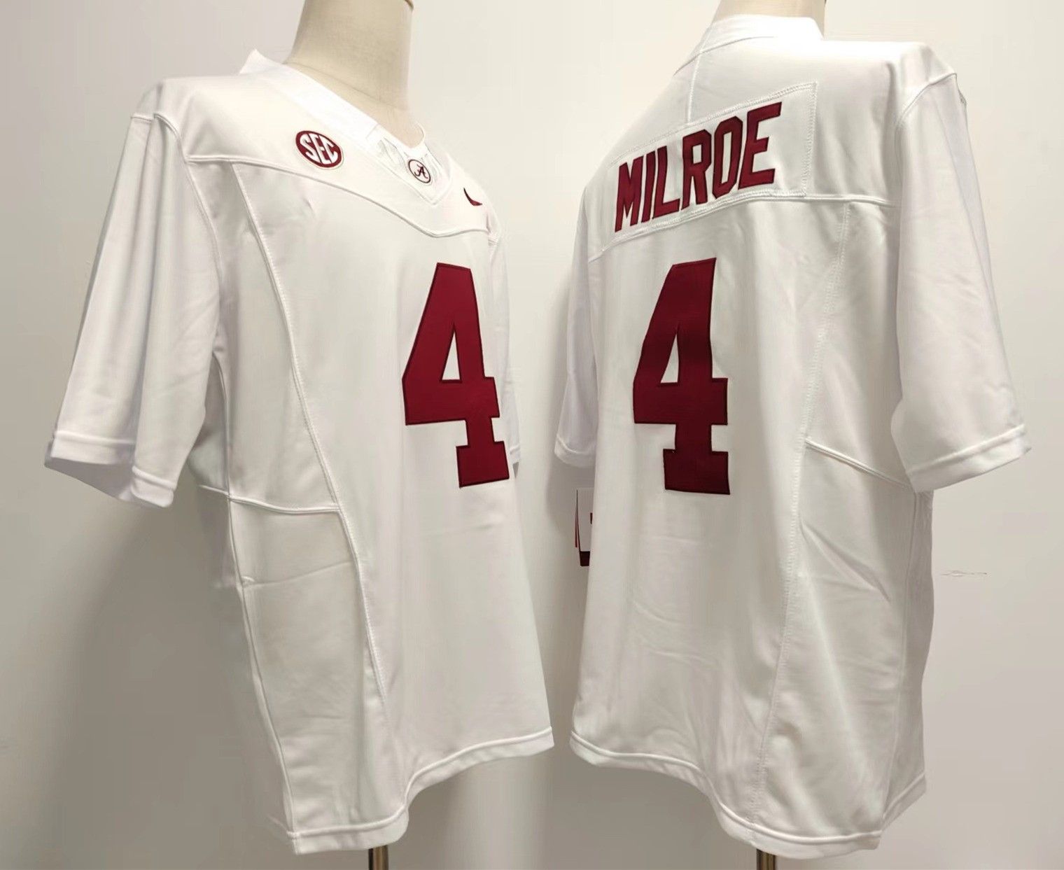Other Men Alabama Crimson Tide 4 Jalen Milroe White jersey Size US S / EU 44-46 / 1 - 1 Thumbnail