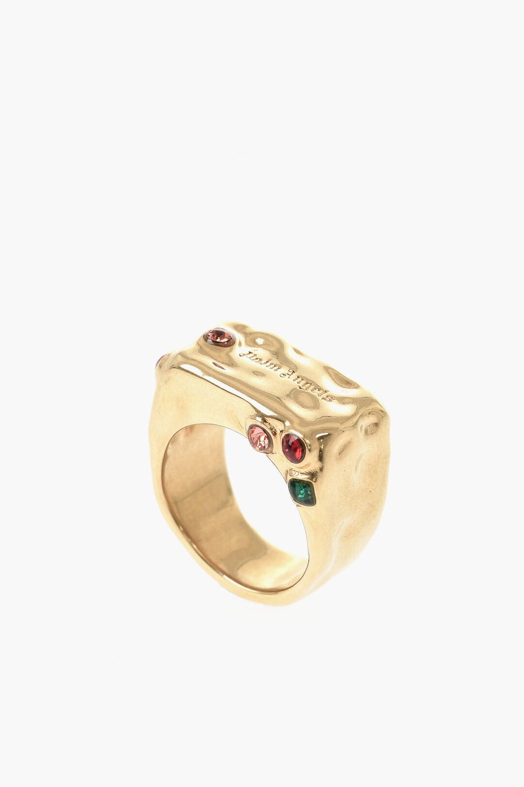 Palm Angels Gold-Tone Brass Ring Embellished With Crystals Size ONE SIZE - 1 Thumbnail