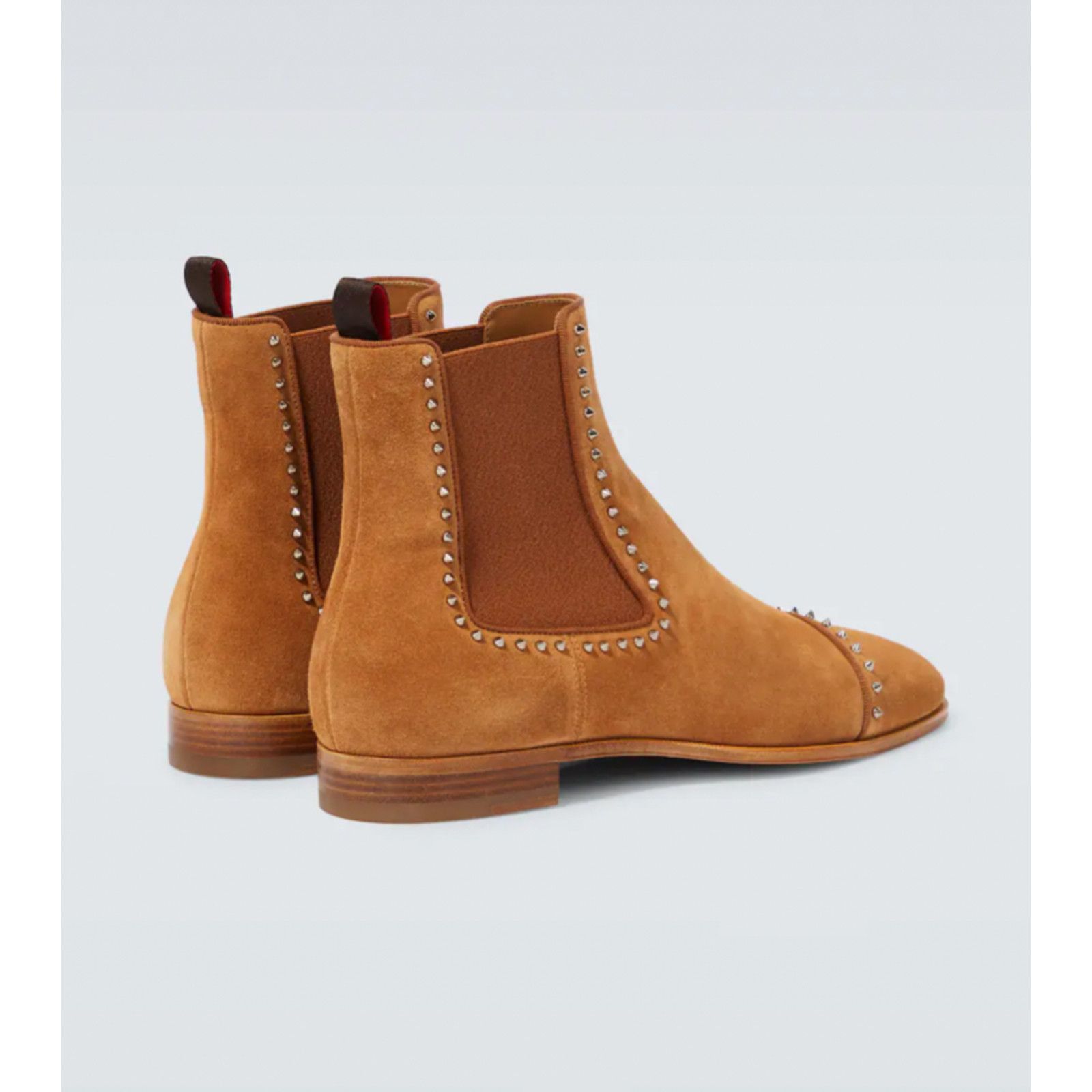 Christian Louboutin Christian Louboutin Flat Brown Suede Spike Boot 42 9 Size US 9 / EU 42 - 8 Thumbnail