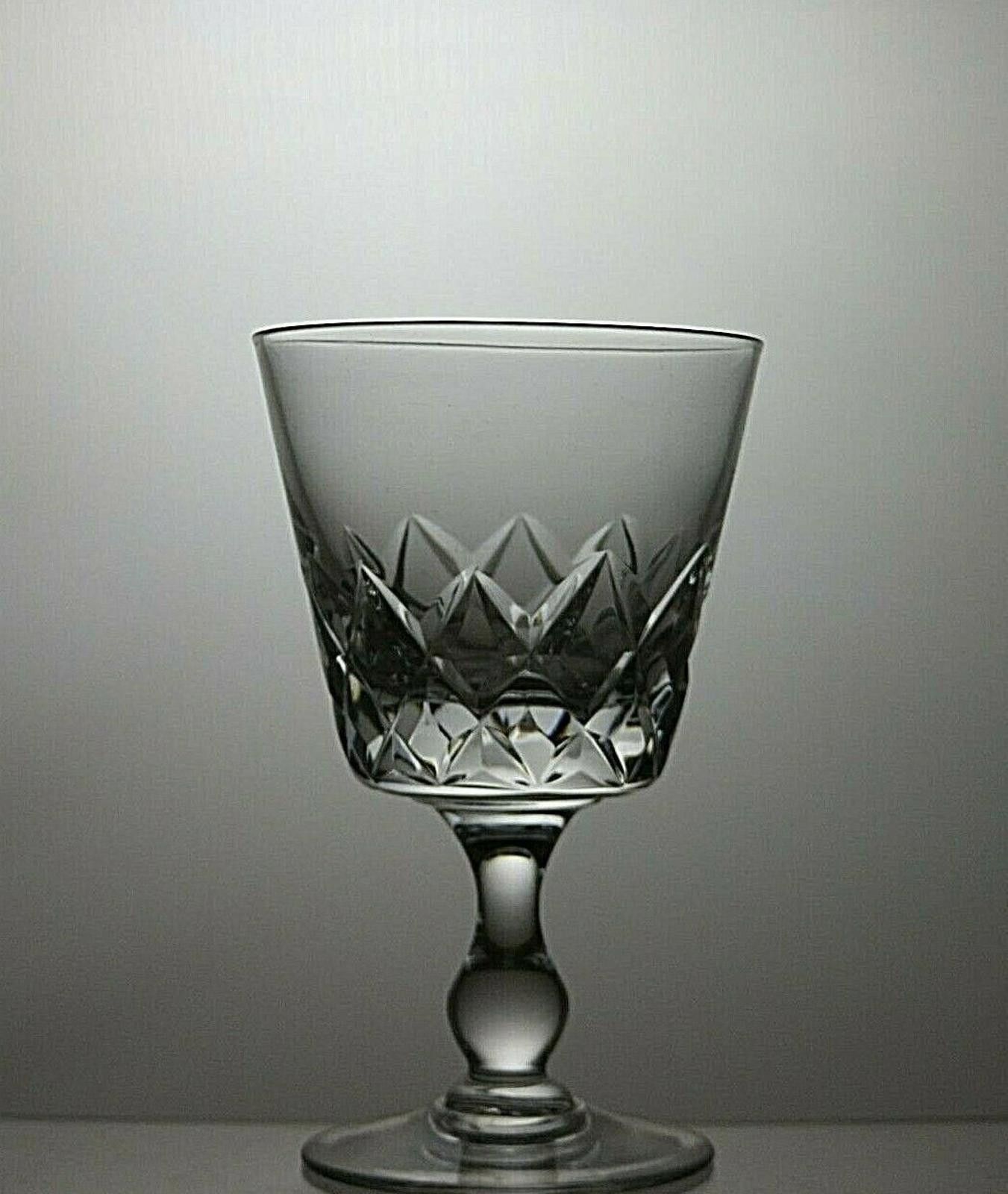 Tudor Tudor Crystal Set Of 4 Cut Glass Sherry Glasses 4 1/8" Size ONE SIZE - 4 Thumbnail
