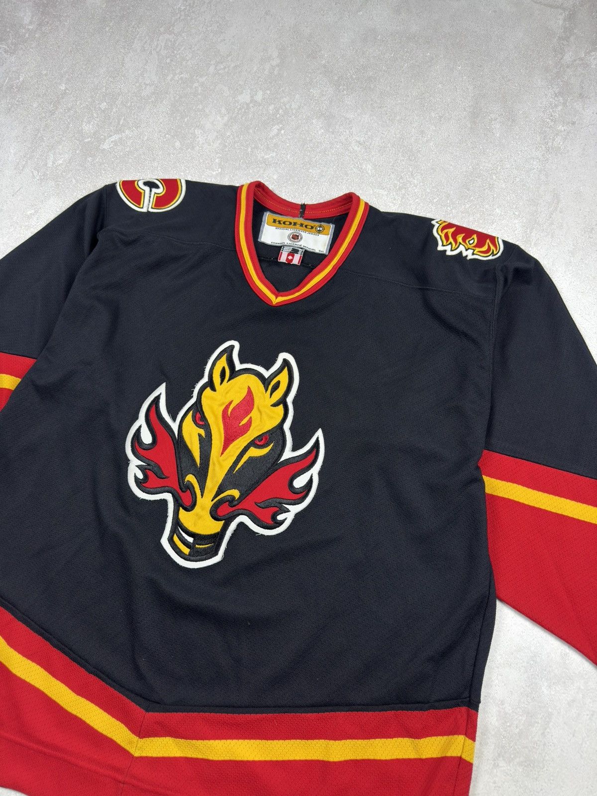NHL Vintage 90s NHL Calgary Flames Koho Hockey Jersey Horse Logo Size US XL / EU 56 / 4 - 5 Thumbnail