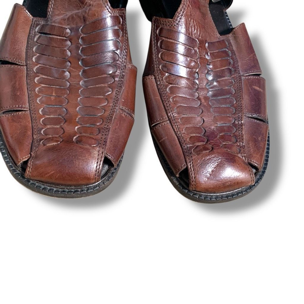 Tommy Bahama Tommy Bahama Italian Leather Roman Fisherman Sandals Brown S Size US 12 / EU 45 - 4 Thumbnail
