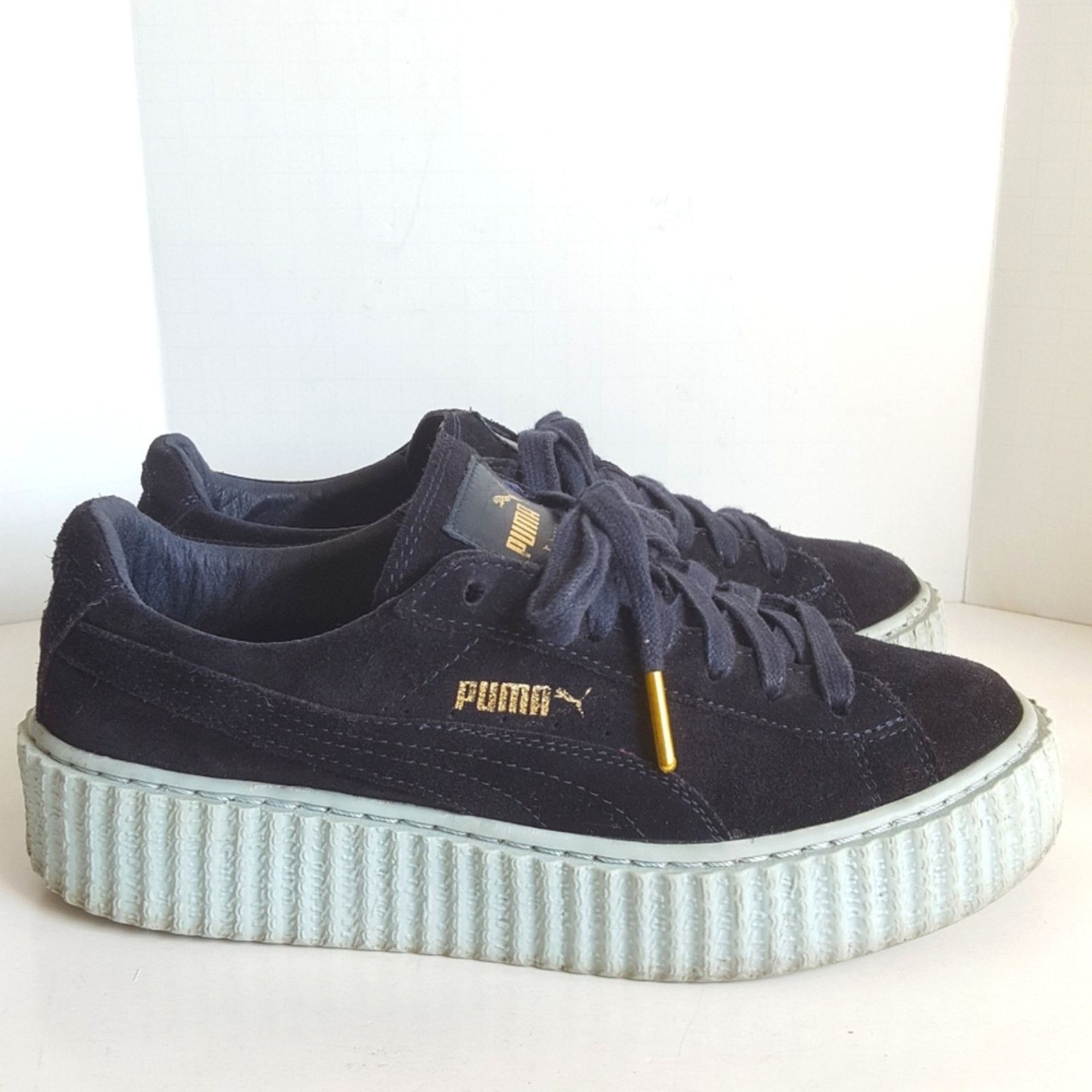 Puma PUMA Suede Creepers x Rihanna Peacoat Cool Blue Sneaker Shoe Size US 7 / IT 37 - 5 Thumbnail