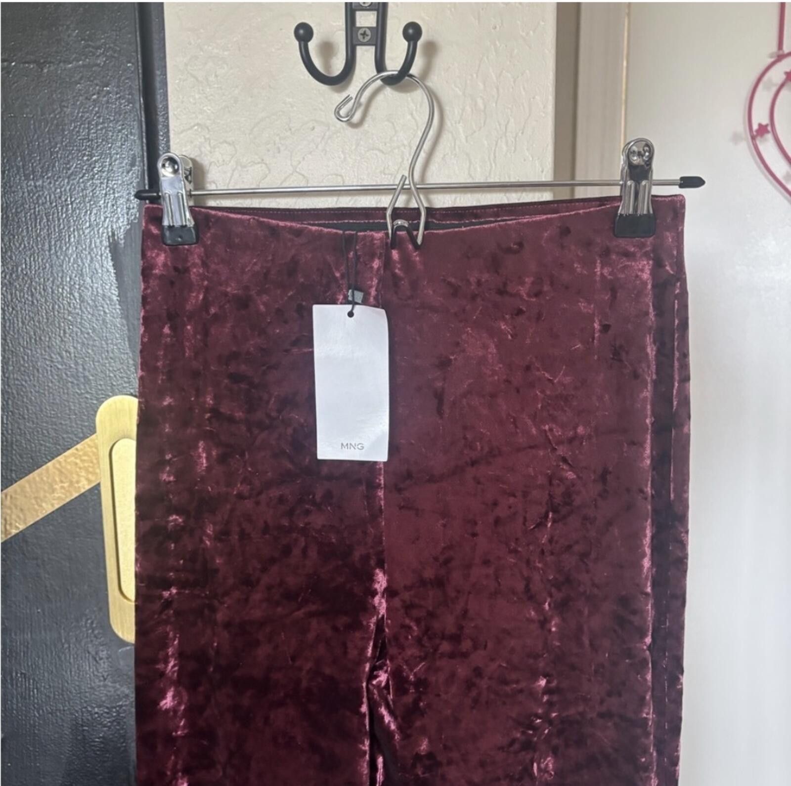 Other MNG by Mango crushed velvet pants Size 28" / US 6 / IT 42 - 7 Thumbnail