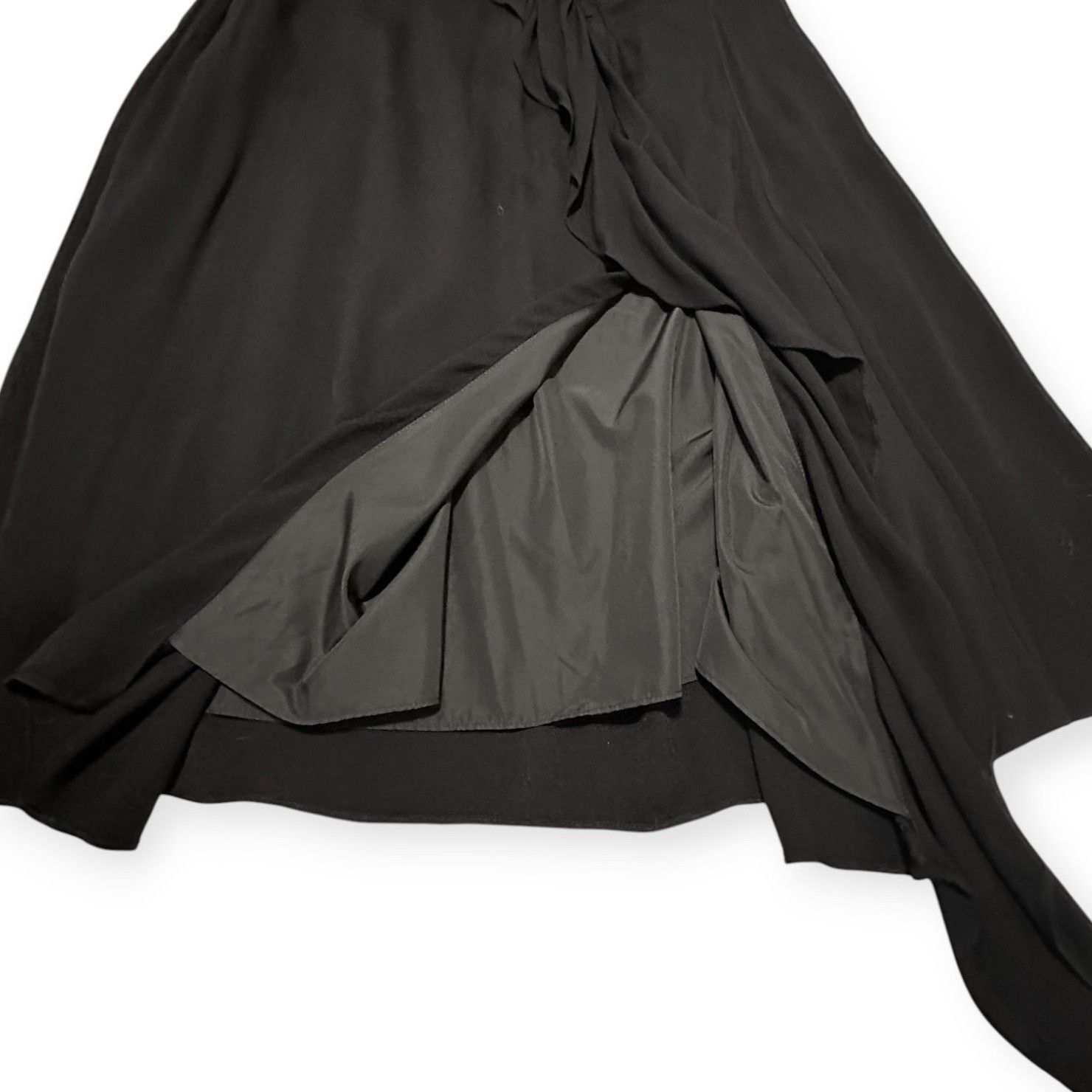 Ulla Johnson Ulla Johnson Sofia Ruffled Crepe Midi Skirt, Black, Size 4, Size 27" / US 4 / IT 40 - 11 Thumbnail