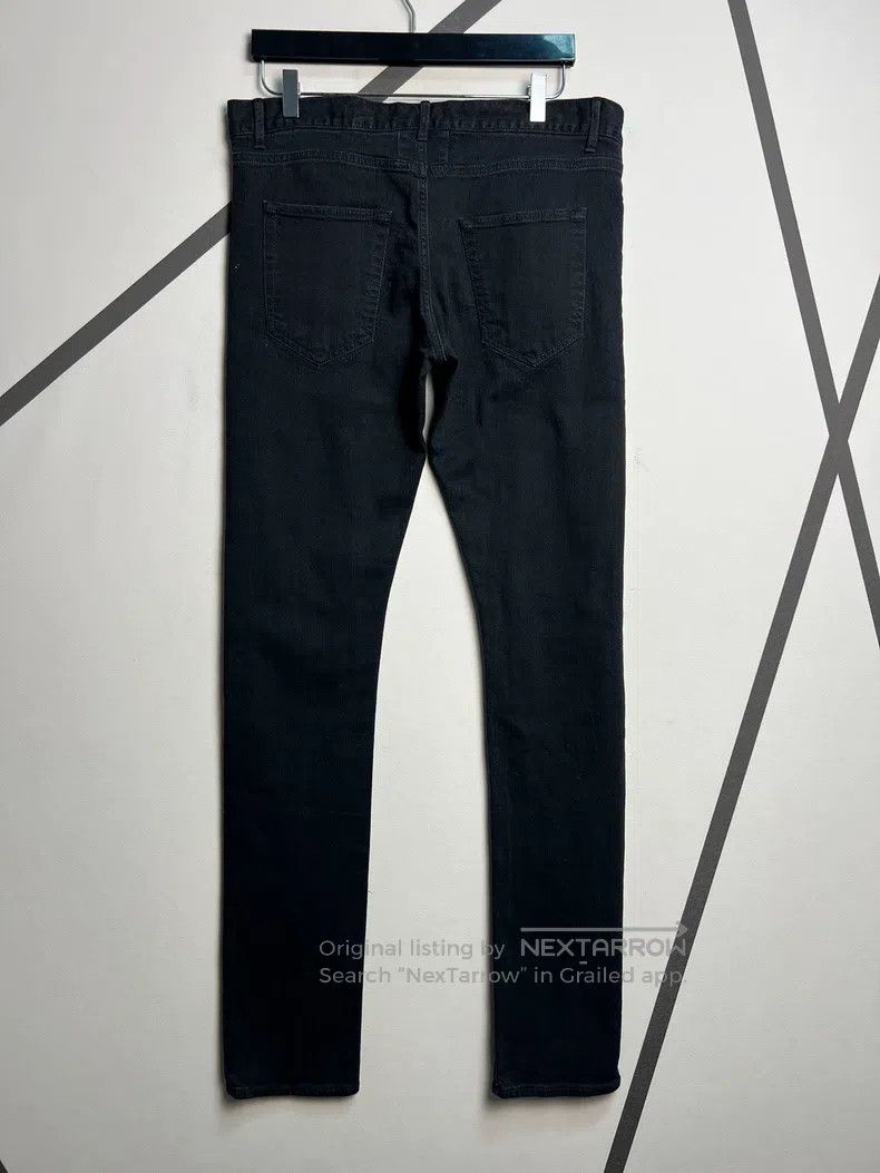 Saint Laurent Paris Saint Laurent Paris Charcoal Black Knee Cut Jeans Size US 33 - 2 Thumbnail