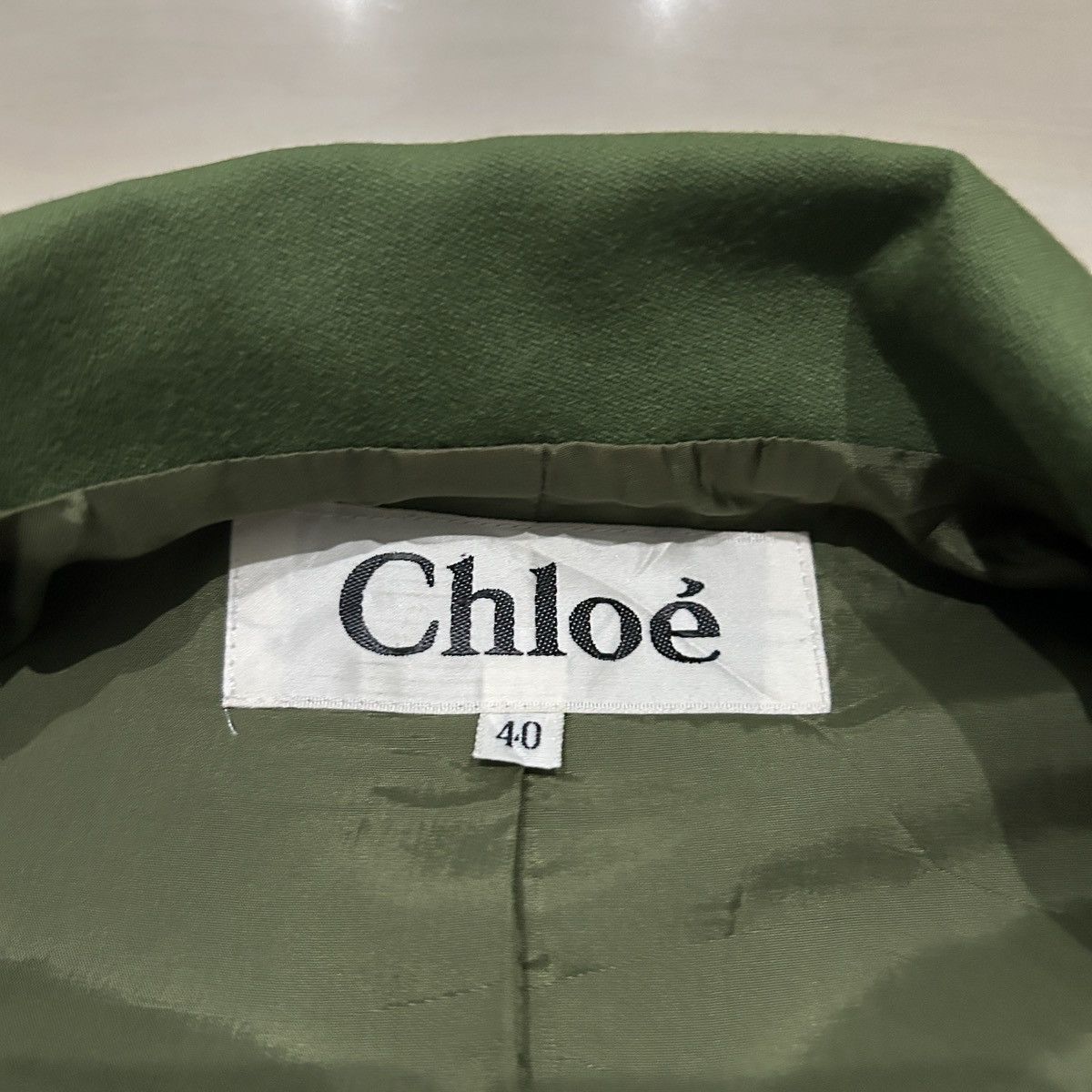 Other Chloé Breasted Blazer Green Size 40R - 8 Thumbnail