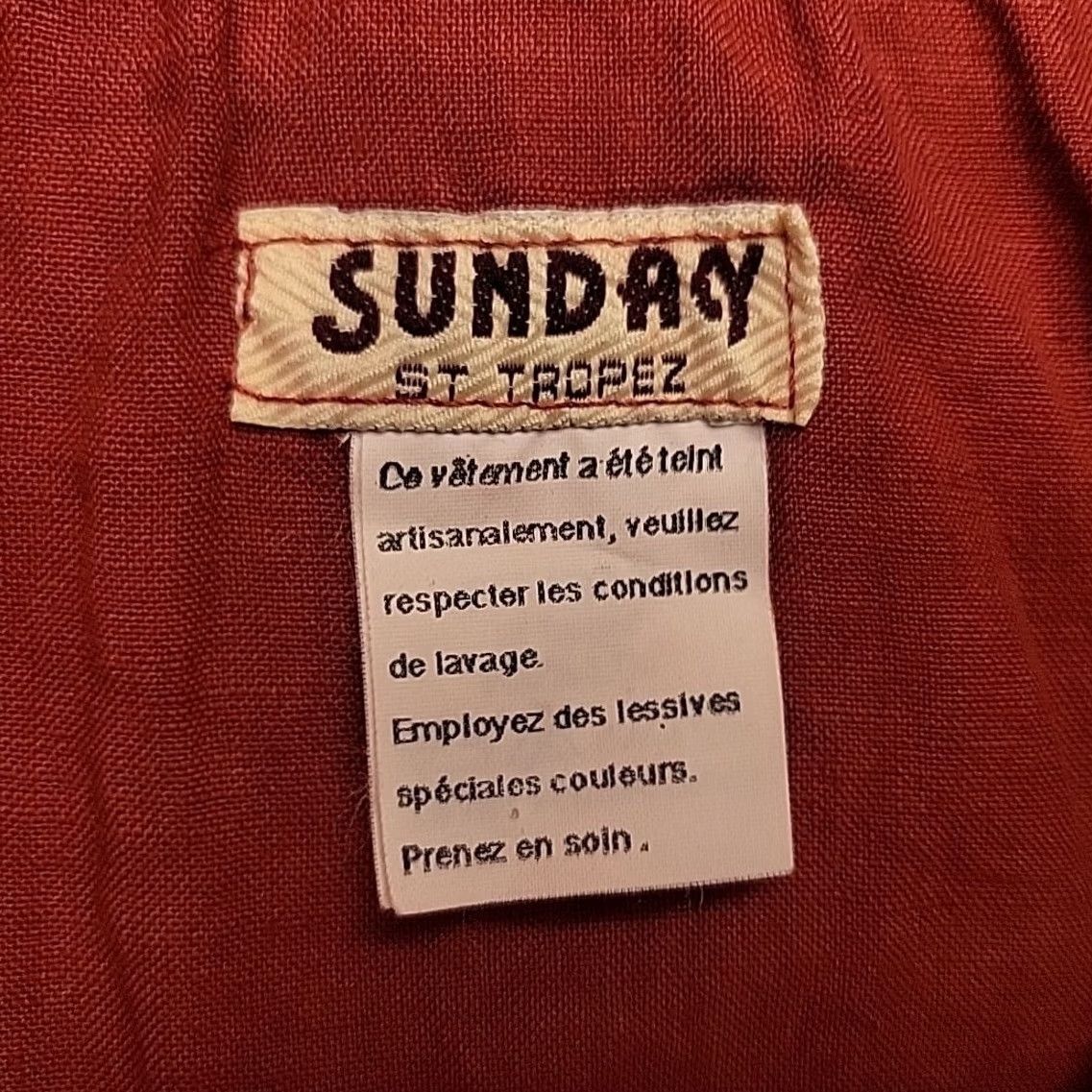 Rusty Sunday St Tropez Jacket Womens XL Rust Red Knit Zip Hooded Boho Lagenlook Jacket Size XL / US 12-14 / IT 48-50 - 5 Thumbnail