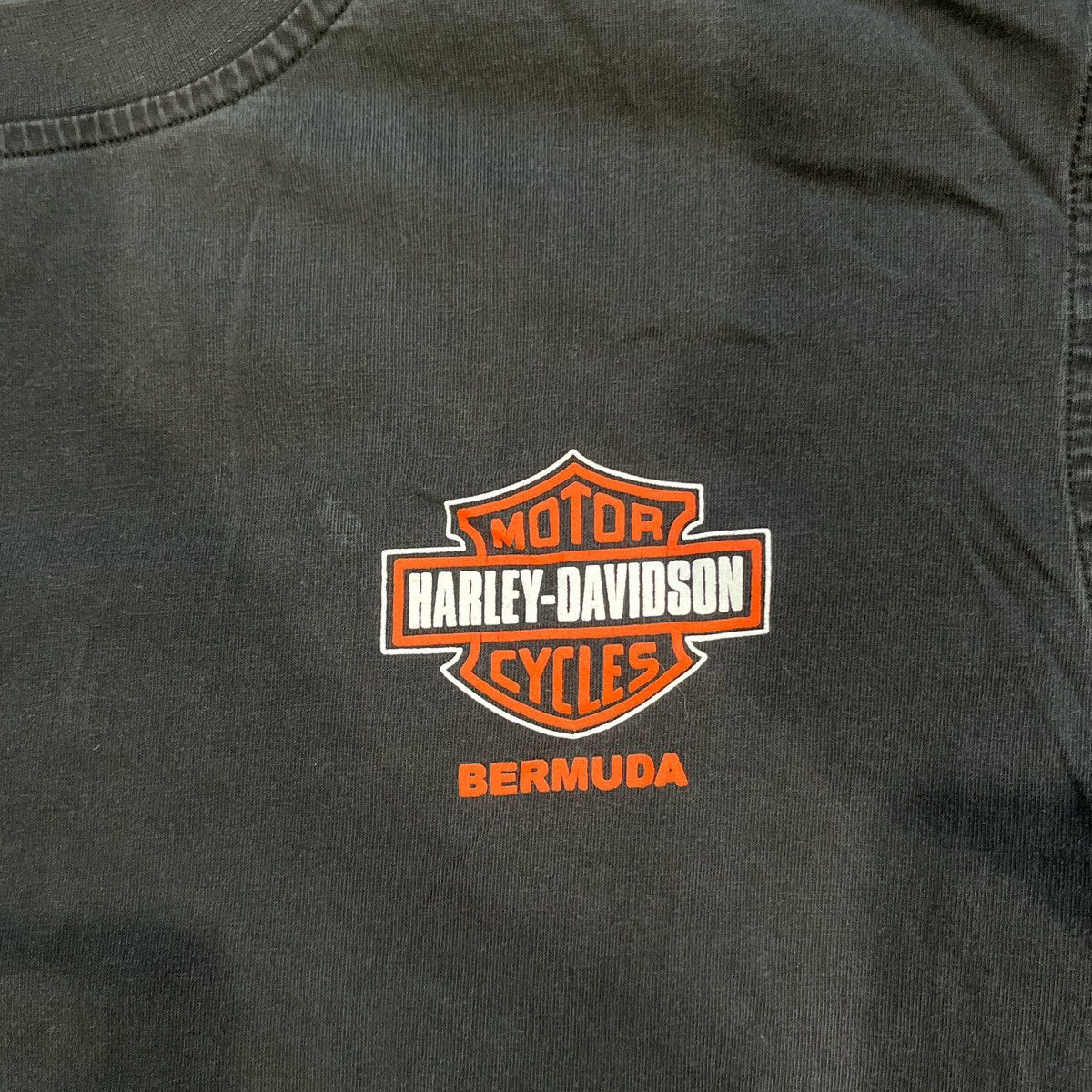 Harley Davidson Vintage Harley Davidson Bermuda T shirt Size US L / EU 52-54 / 3 - 3 Thumbnail