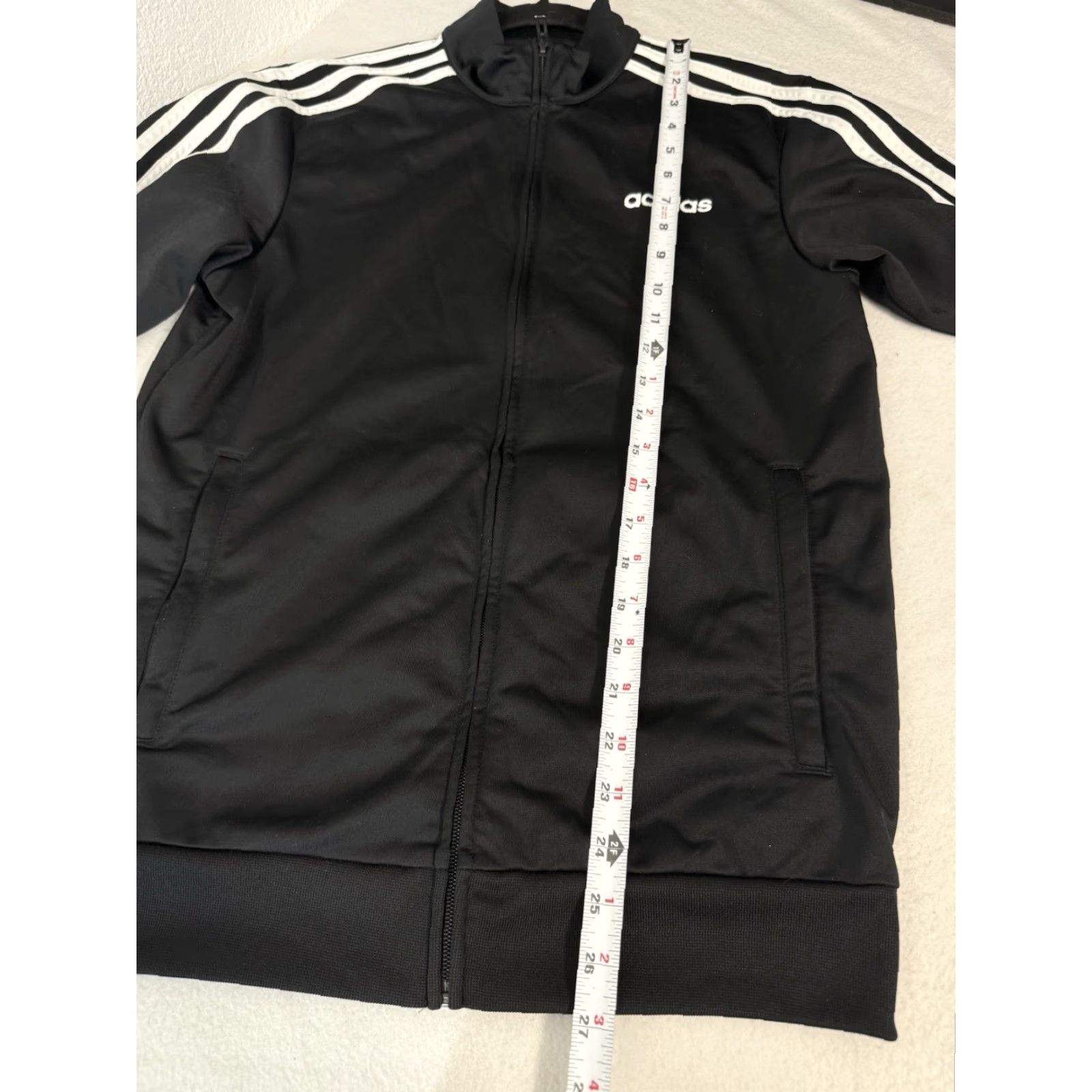 Adidas Adidas Track Jacket Women’s S Black White 3 Stripe Size S / US 4 / IT 40 - 2 Thumbnail