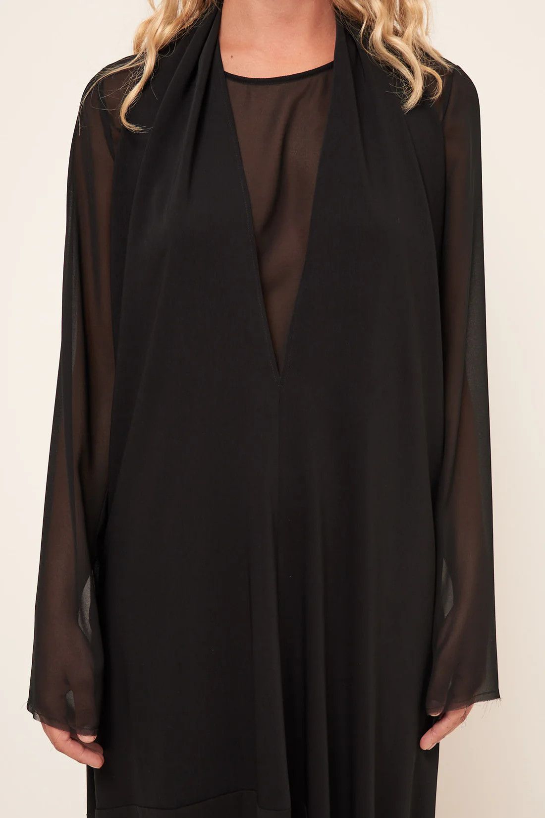 Maison Margiela oc11z0925 Maxi Dress in Black Size S / US 4 / IT 40 - 4 Thumbnail