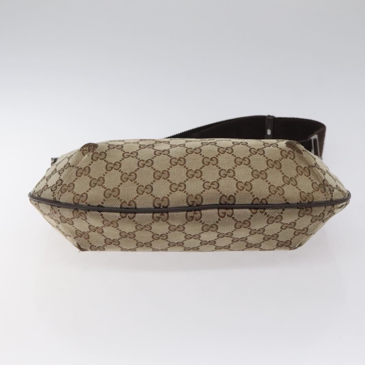 Gucci GUCCI GG Canvas Shoulder Bag Beige Silver Size ONE SIZE - 9 Thumbnail