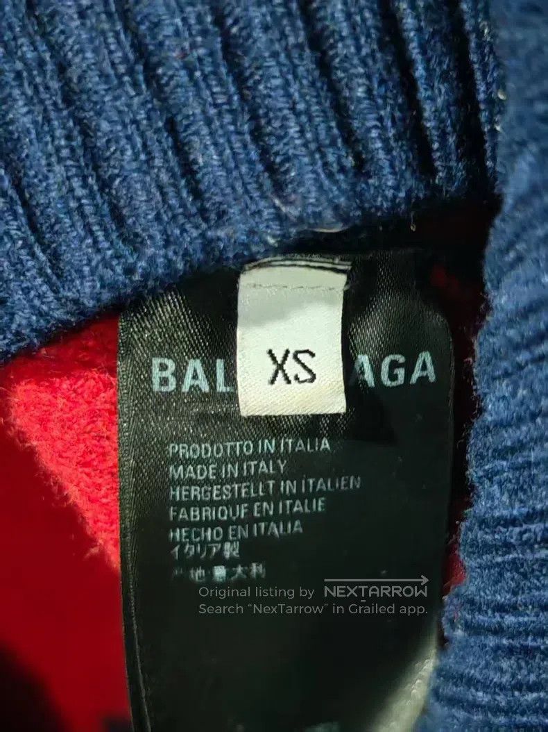 Balenciaga Balenciaga All-Over Logo Knit Sweater Size US XS / EU 42 / 0 - 5 Thumbnail