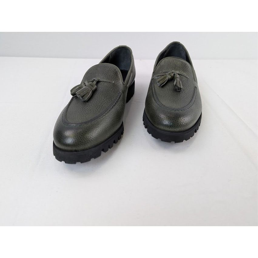 Aime Leon Dore o1rshd1 Leather Tassel Loafers Boots in Green Size US 8.5 / EU 41-42 - 8 Thumbnail