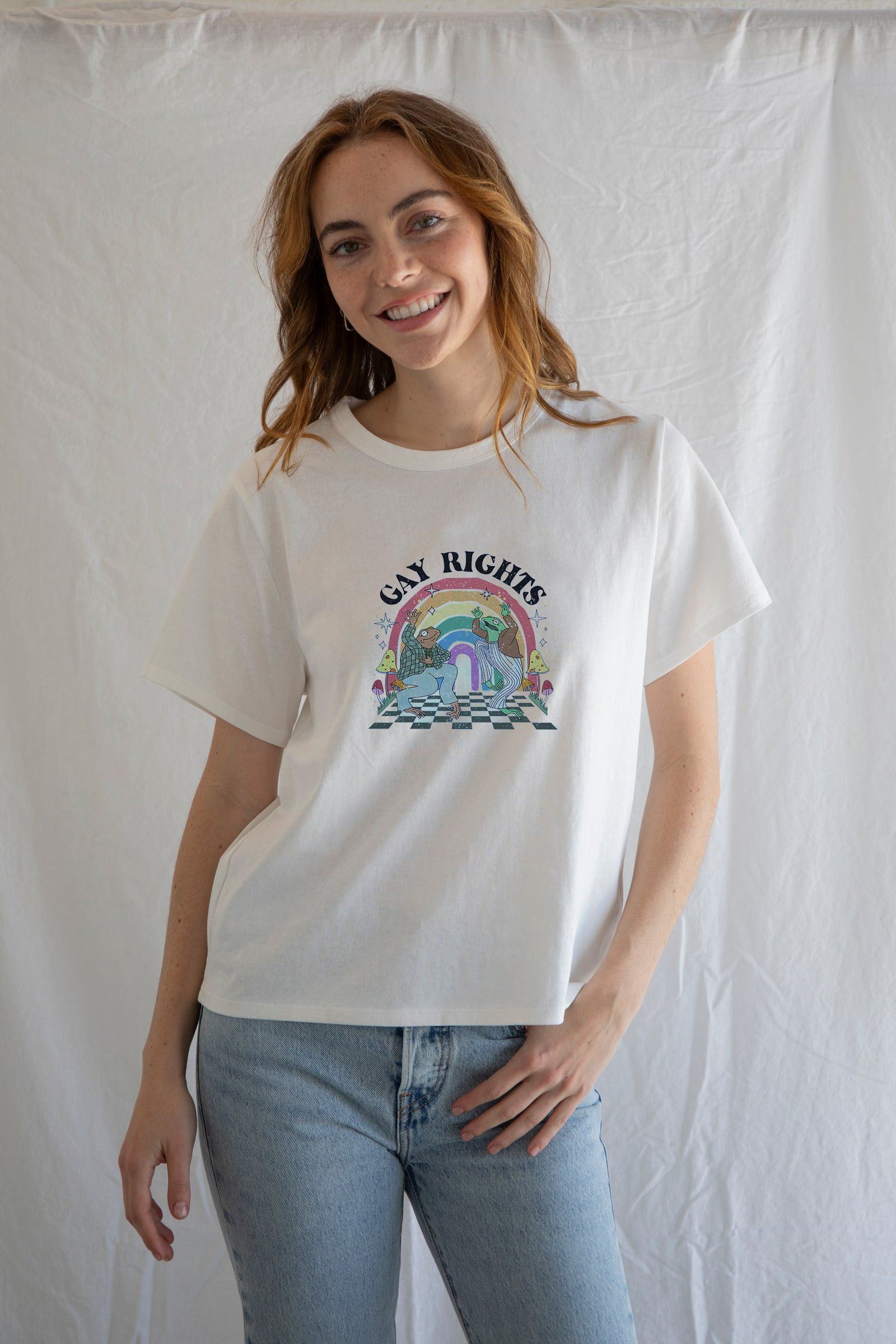 Vintage 🌈 Pride Flag T-Shirt – Bold, Inclusive, and Empowering Size M / US 6-8 / IT 42-44 - 4 Thumbnail