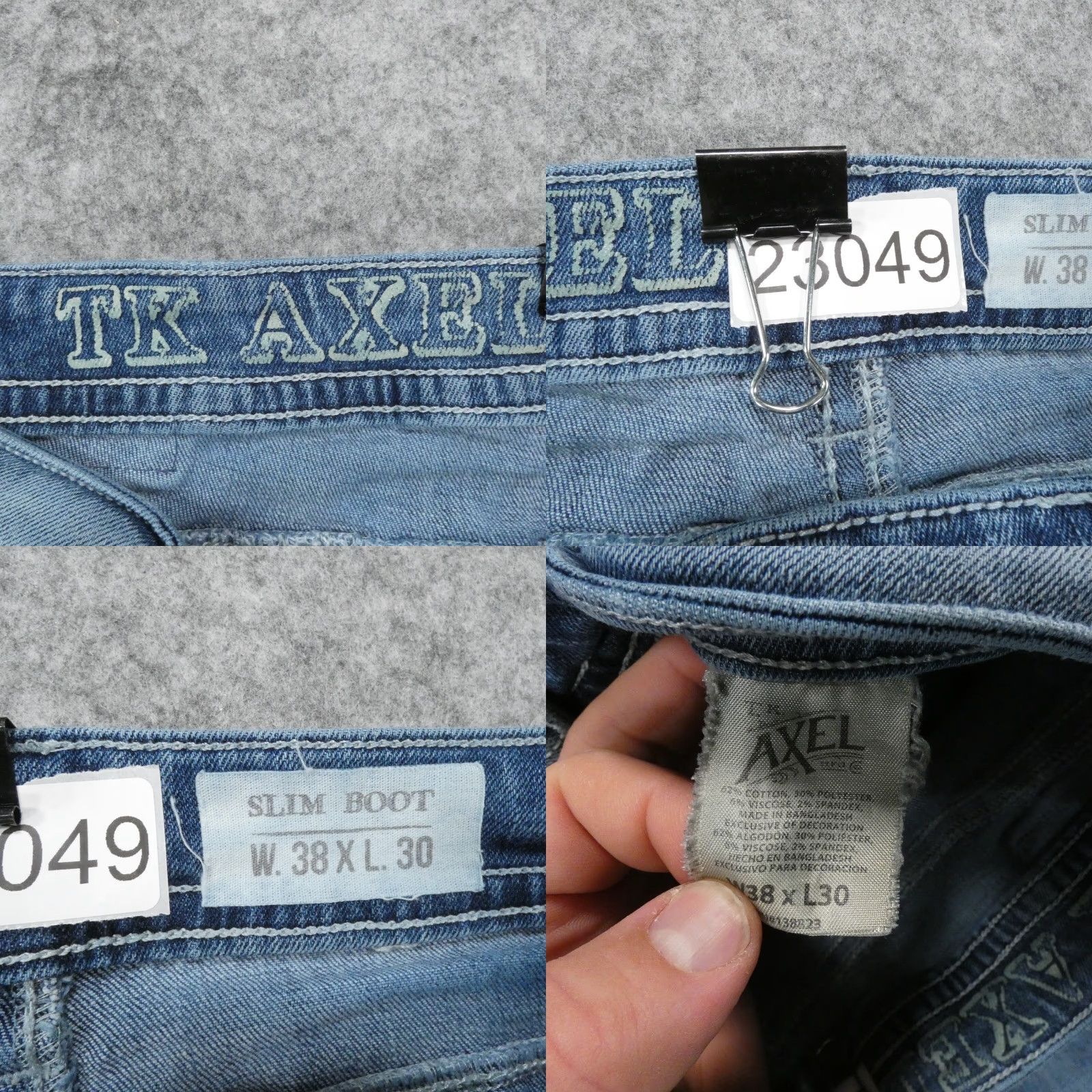 Vintage **Axel Mens 38 Medium Bootcut Blue Jeans** User: Axel Mens 38 Medium Bootcut Blue Jeans Size US 38 / EU 54 - 9 Thumbnail