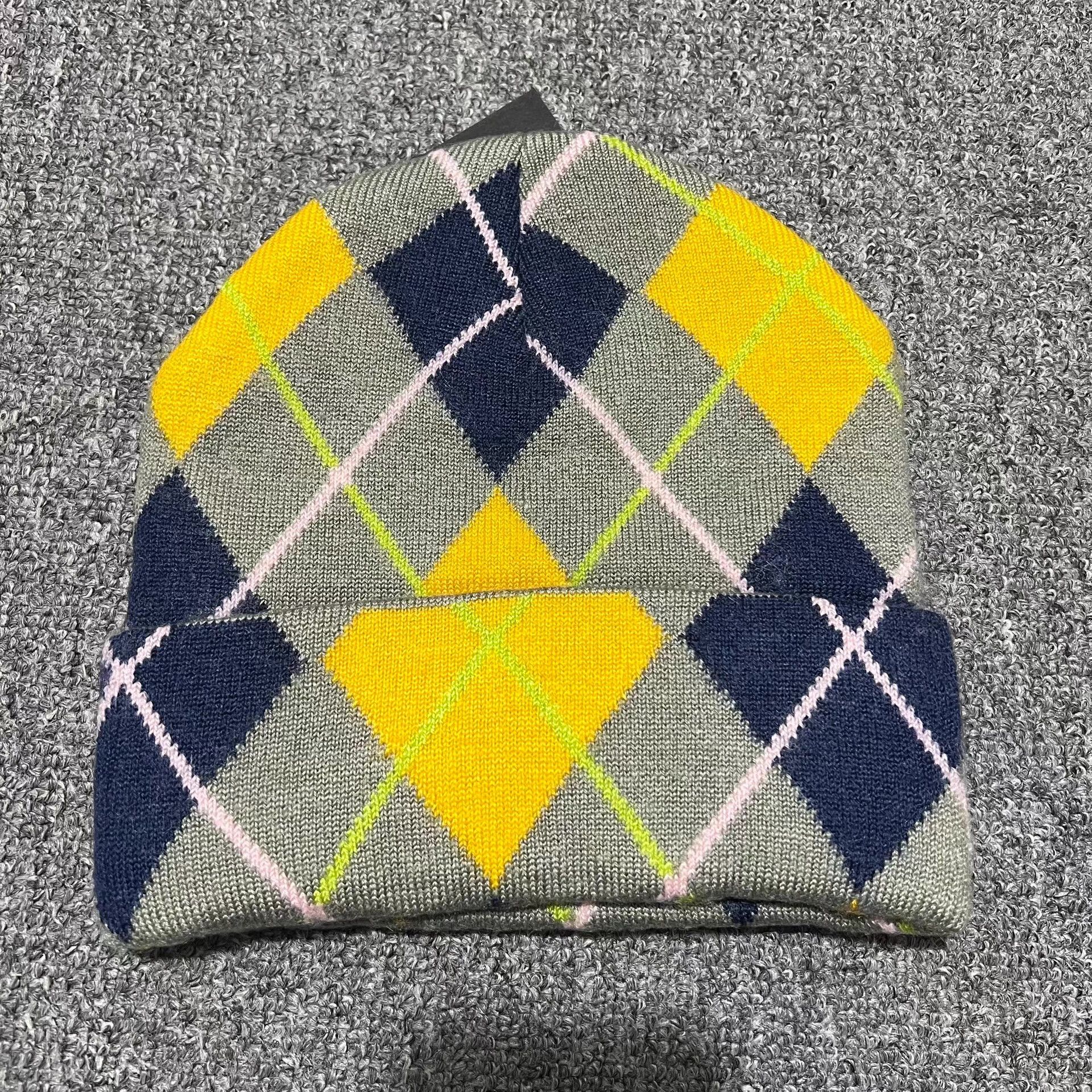 Stussy Stussy VintageEnglishPlaidEmbroidered Logo Knit Beanie Q7 Size ONE SIZE - 6 Thumbnail