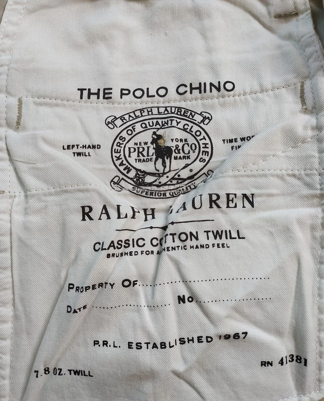 Polo Ralph Lauren Polo Ralph Lauren Classic Fit Chino Pant FTP 0135 Size US 30 / EU 46 - 7 Thumbnail