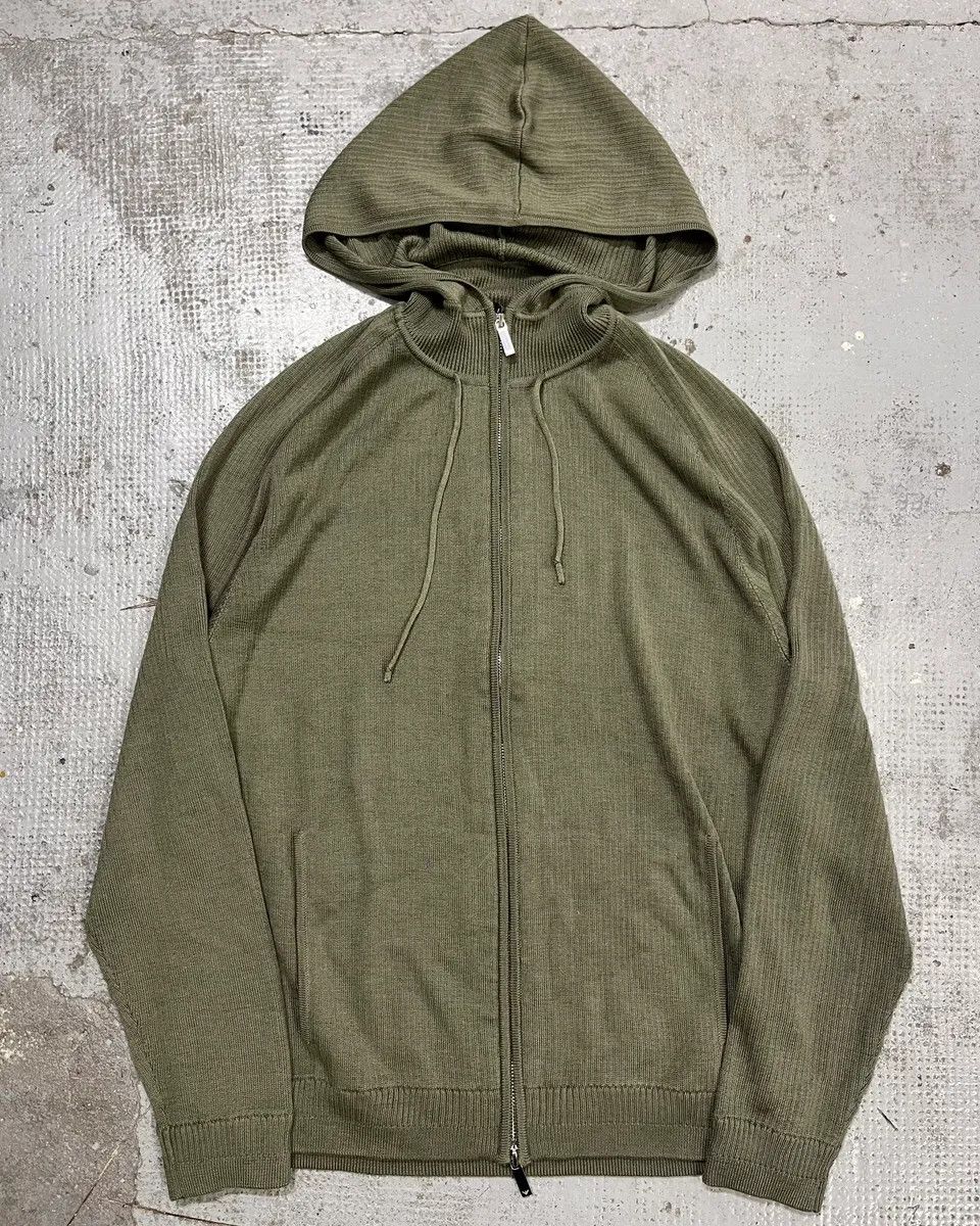 Emporio Armani AW2022 Emporio Armani Green Light Zip-up Hoodie Size US M / EU 48-50 / 2 - 1 Thumbnail