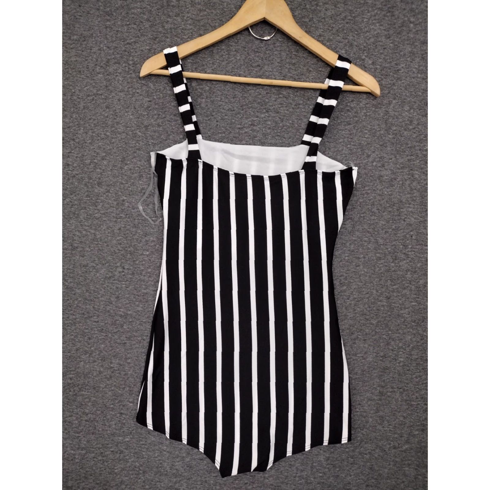 Vintage Codigo One Piece Swimsuit Women's Striped Black/White Size L Size ONE SIZE - 2 Thumbnail