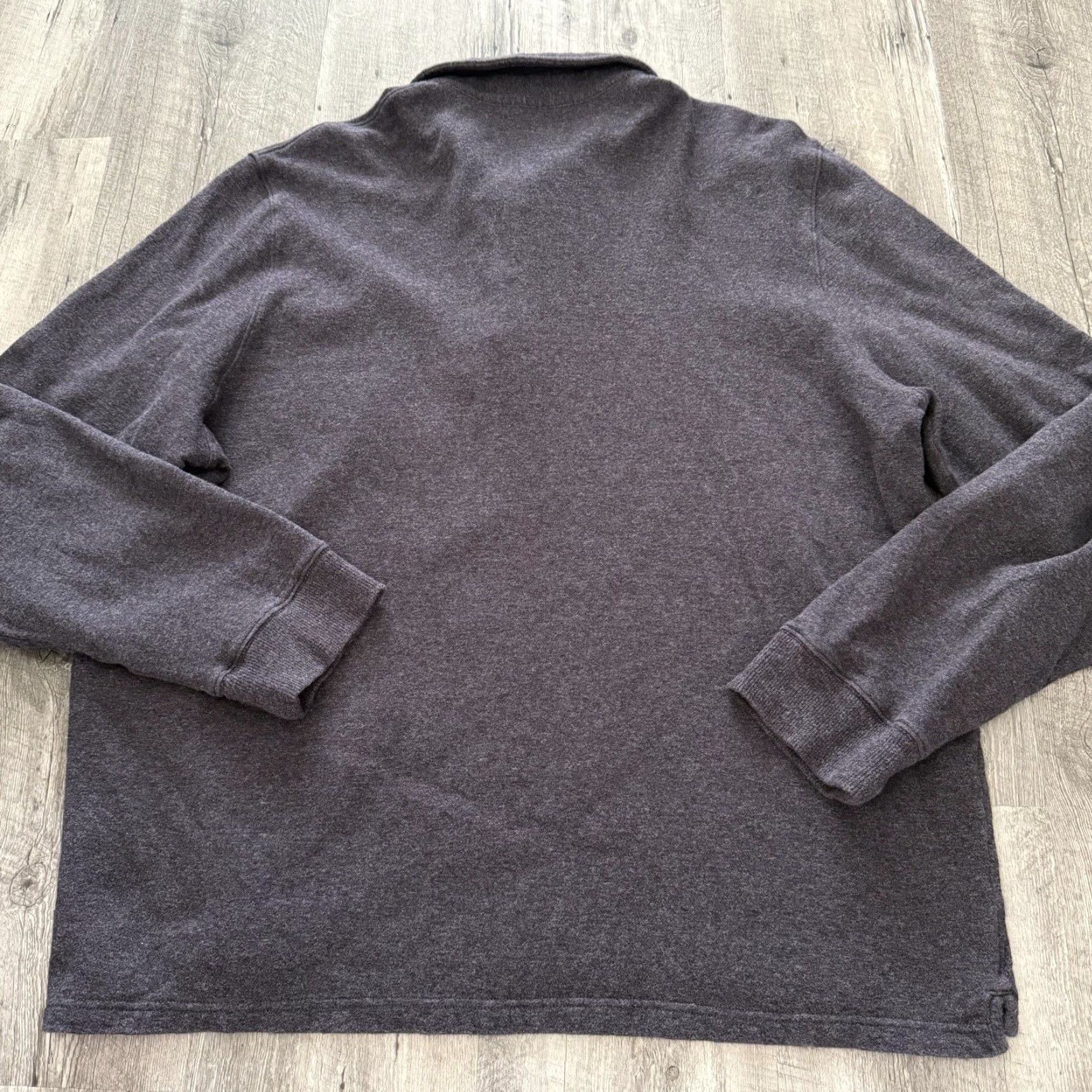 Vintage LL Bean Polo Shirt Mens XL Reg Gray Washed Cotton Double Knit Long Sleeve Shirt Polo Mens XL Gray Nylon Cotton Knit Breathable Pockets 30in 26in Size US XL / EU 56 / 4 - 5 Thumbnail