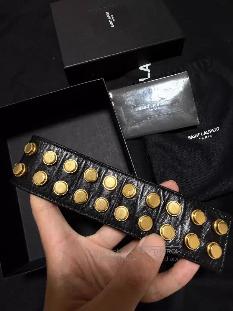 Saint Laurent Paris Saint Laurent Paris Double Row Gold Studs Child and Mother Size ONE SIZE - 3 Thumbnail