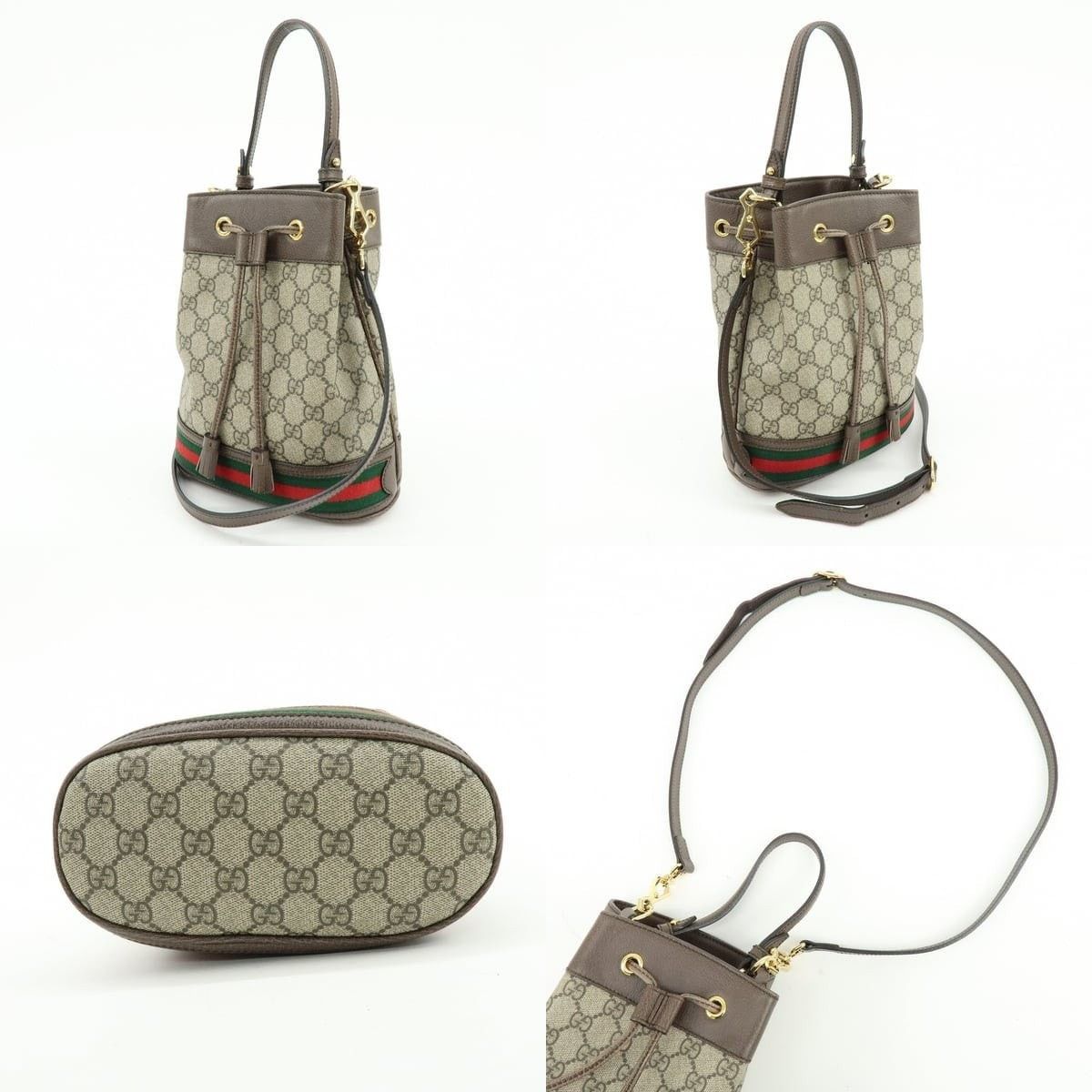Gucci Gucci Ophidia GG Supreme Bucket Bag Brown Size ONE SIZE - 3 Thumbnail