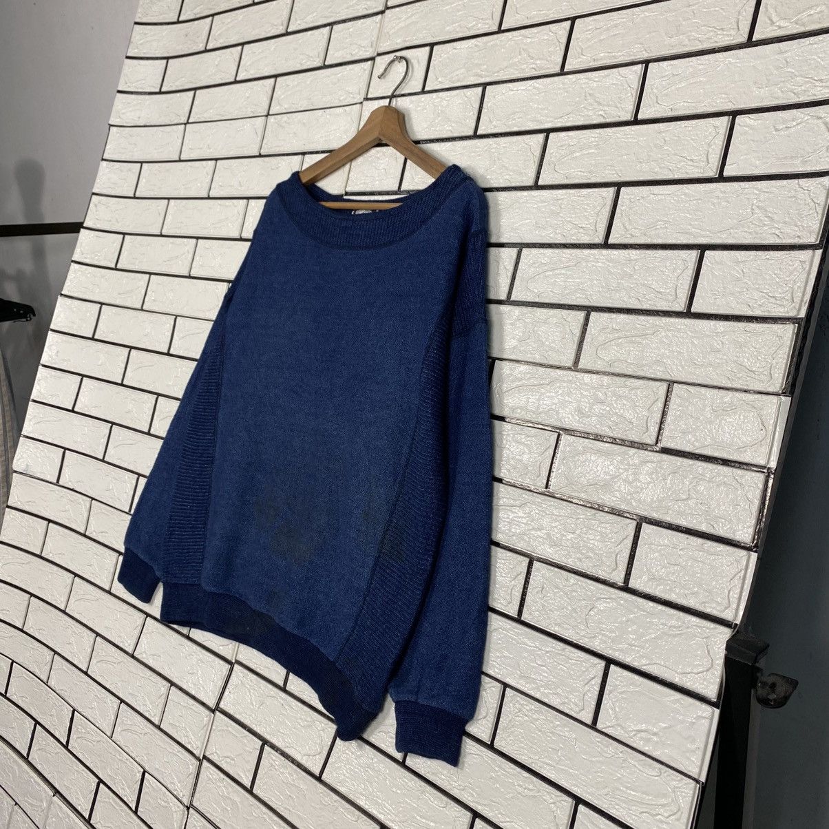Indigo Vintage Sweatshirt Jantzen Indigoblue Pure Indigo Dyed Size US L / EU 52-54 / 3 - 3 Thumbnail