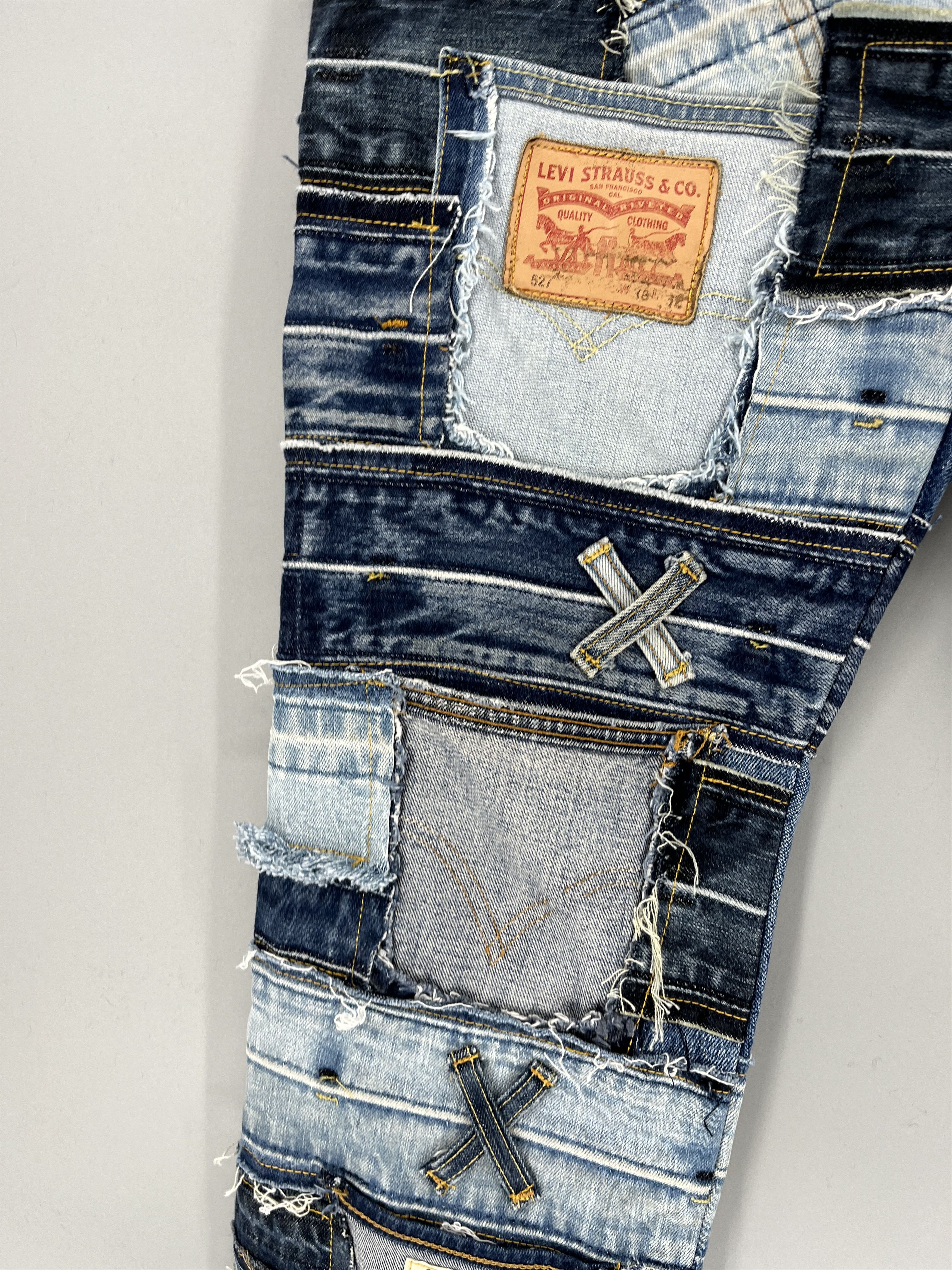 Other 90s Levi’s 501 Patchwork Multipocket Denim Custom Jeans USA Size US 34 / EU 50 - 5 Thumbnail