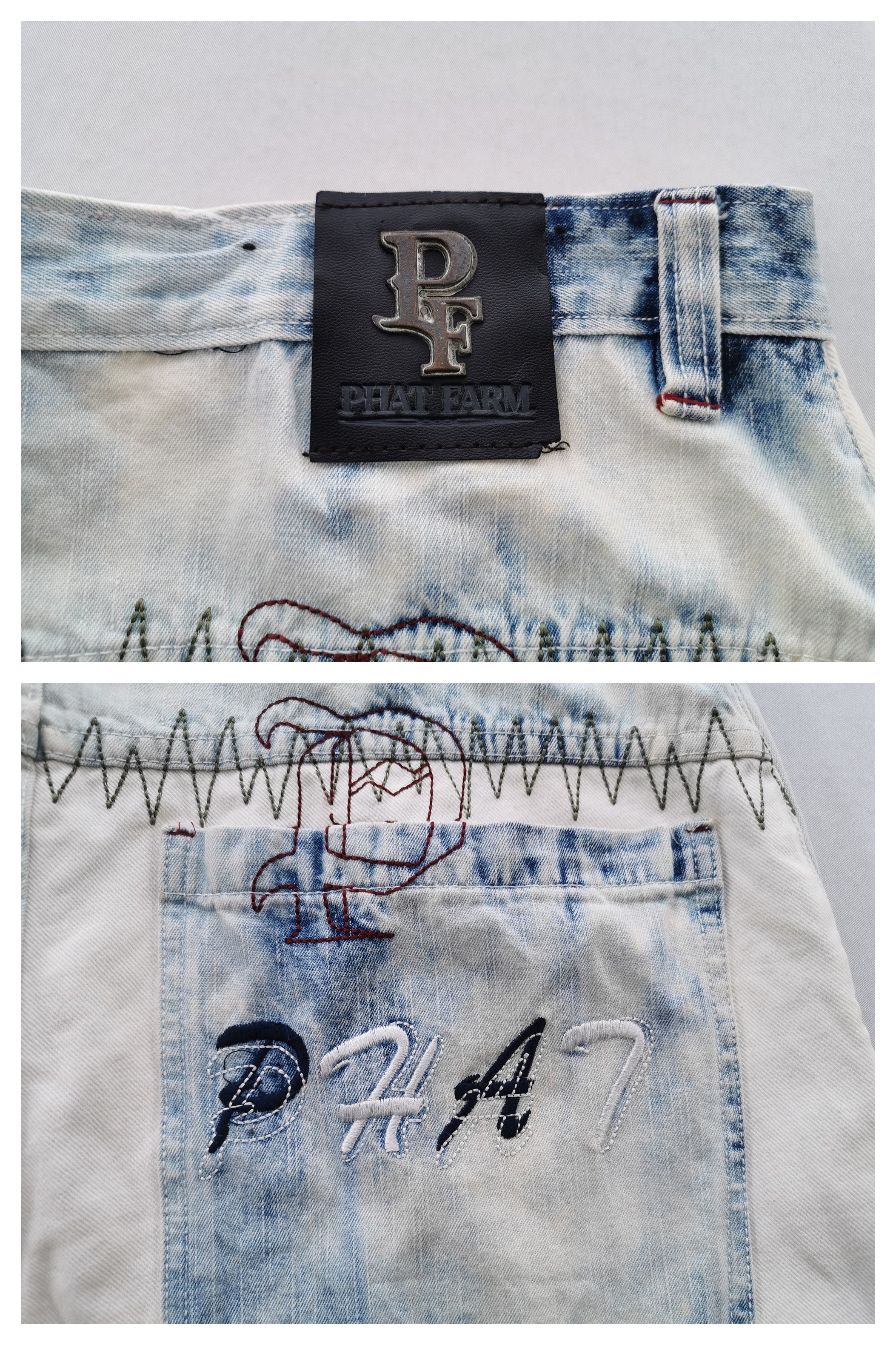 Phat Farm Vintage 90s Phat Farm Acid Wash Denim Jeans Size 36/36x33 Size US 36 / EU 52 - 6 Thumbnail
