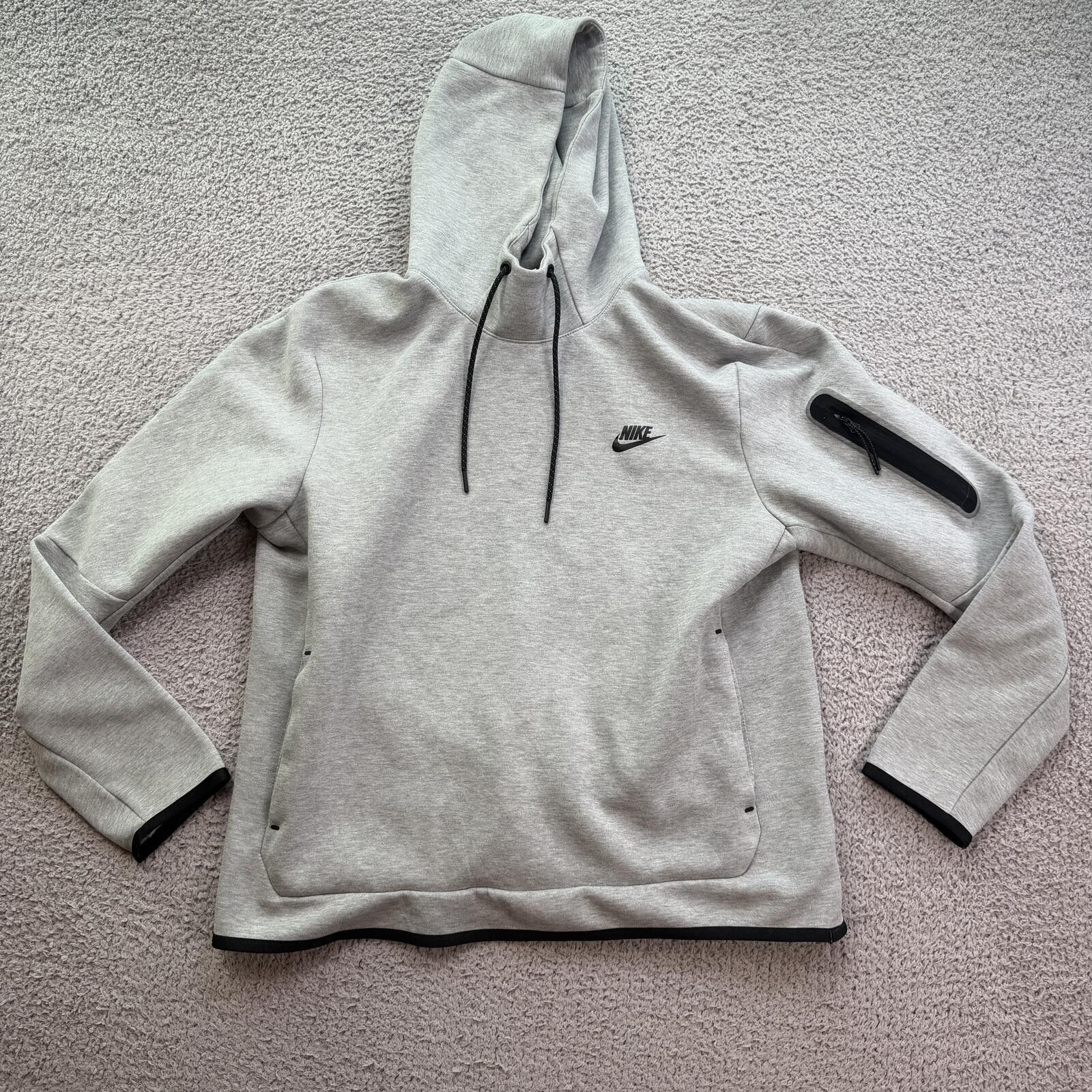 Nike Nike Tech Fleece Hoodie Gray Pullover Sweatshirt Mens Large Size US L / EU 52-54 / 3 - 1 Thumbnail