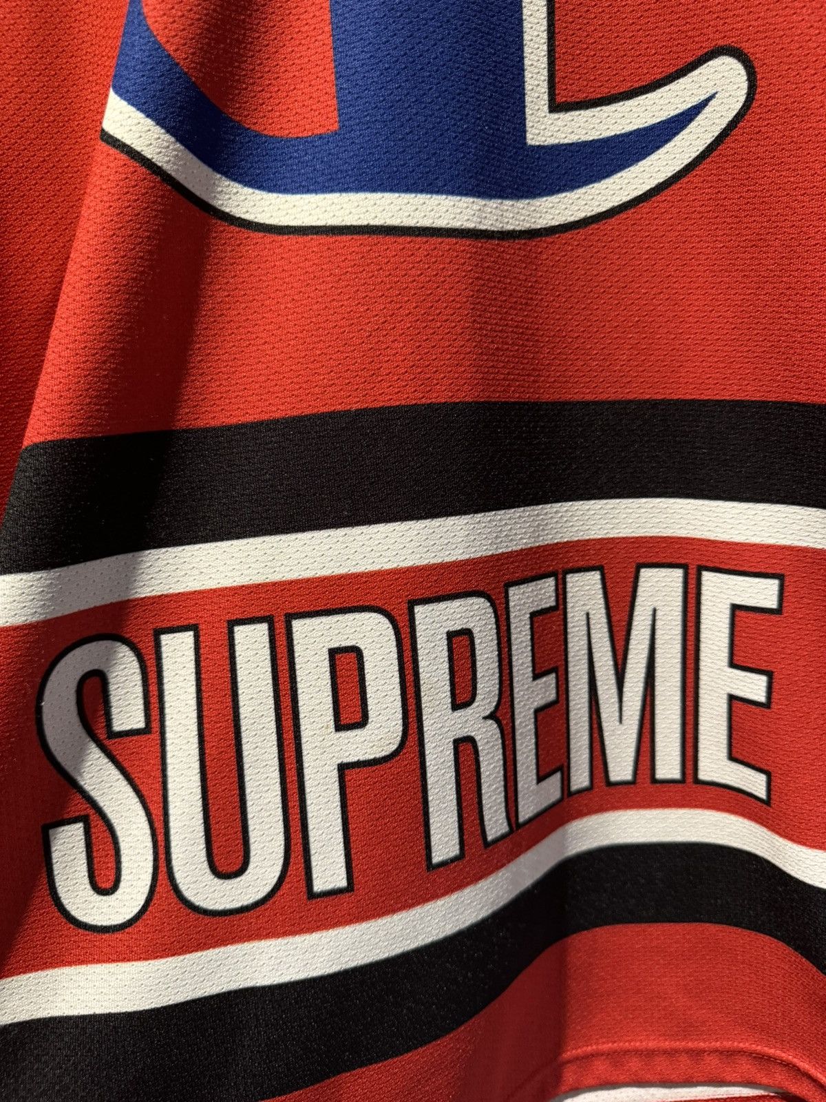 Champion × Supreme SS14 Supreme x Champion Hockey Jersey Red Size M Size US M / EU 48-50 / 2 - 2 Thumbnail