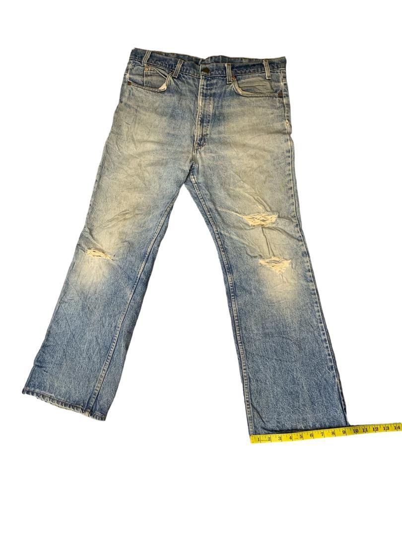 Levi's Vintage Clothing Vintage Levi’s Orange Tab Distressed Bootcut Denim Size 35" - 15 Thumbnail