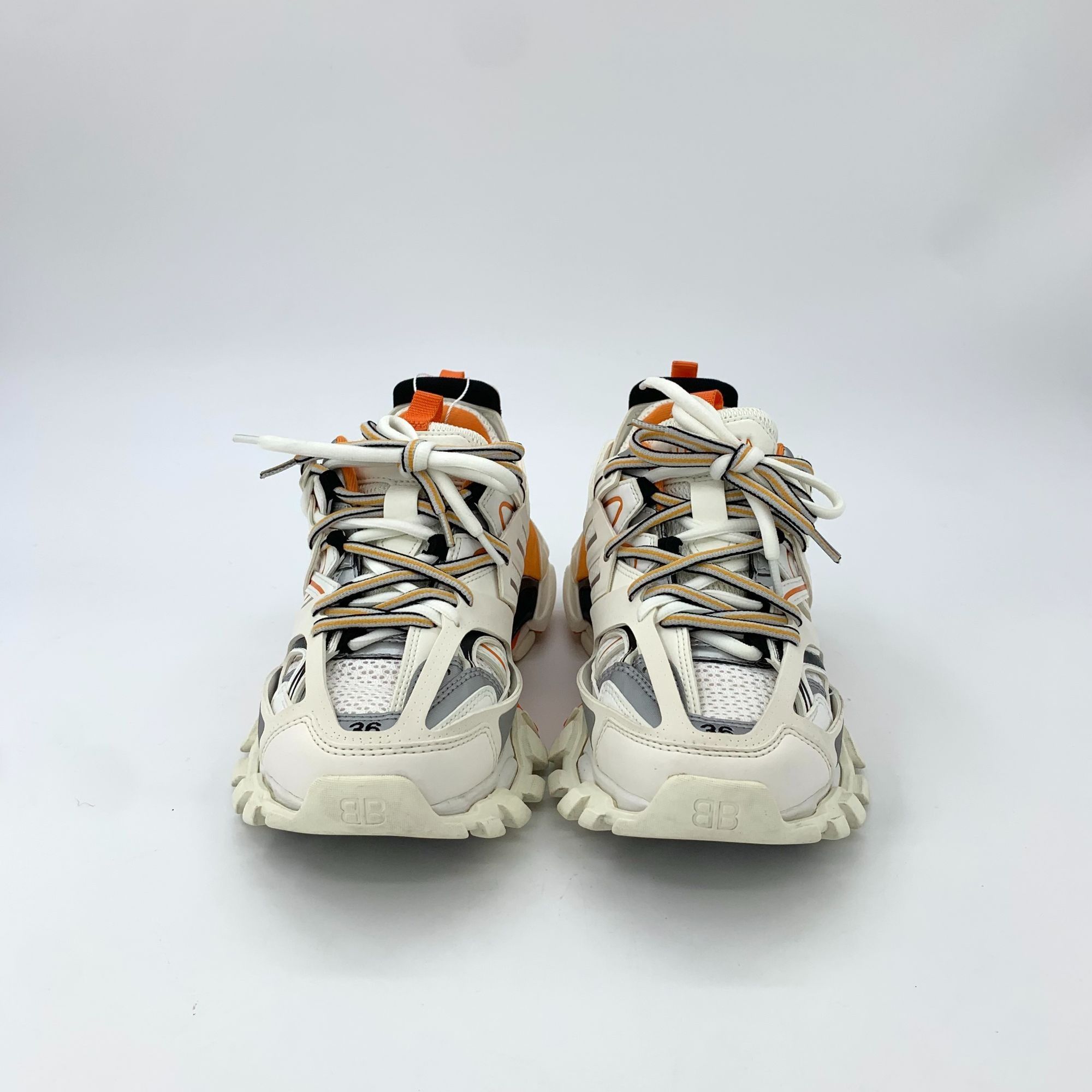 Balenciaga Balenciaga Track Sneakers Orange White Mesh & L Size US 6 / IT 36 - 3 Thumbnail