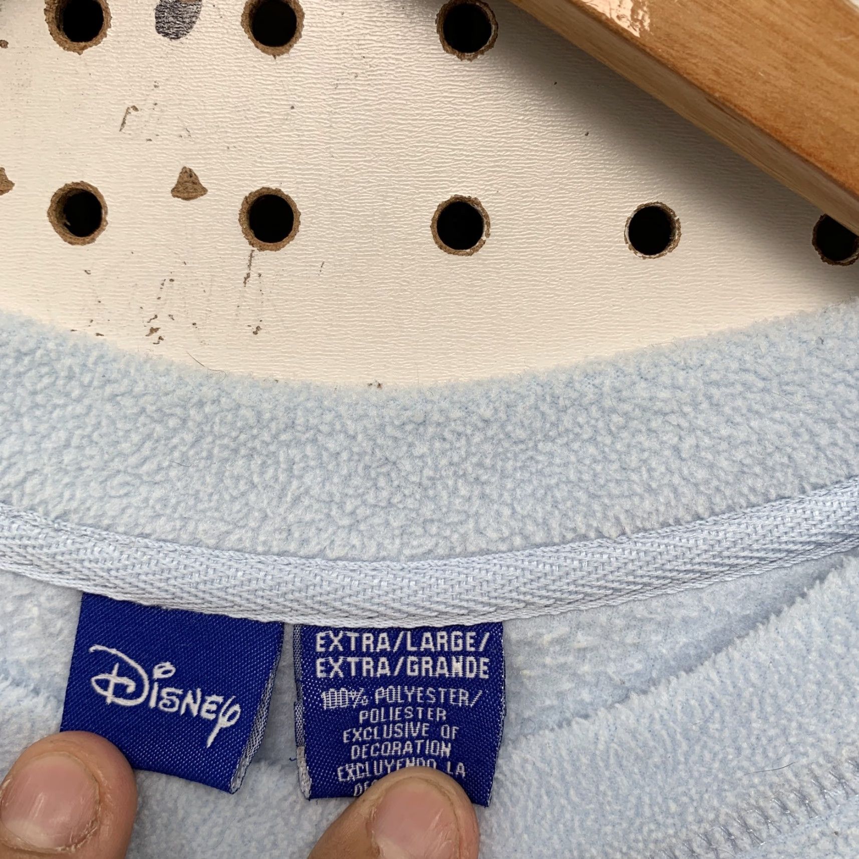 Disney VINTAGE Disney Sweatshirt Womens XL Blue Be Jolly Eeyore Pullover Fleece Embroidered Graphic Print Womens Size XL / US 12-14 / IT 48-50 - 2 Thumbnail