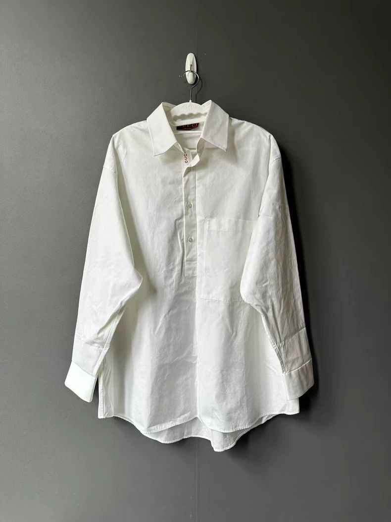 Gucci Gucci Navy collar shirt Size US S / EU 44-46 / 1 - 1 Thumbnail