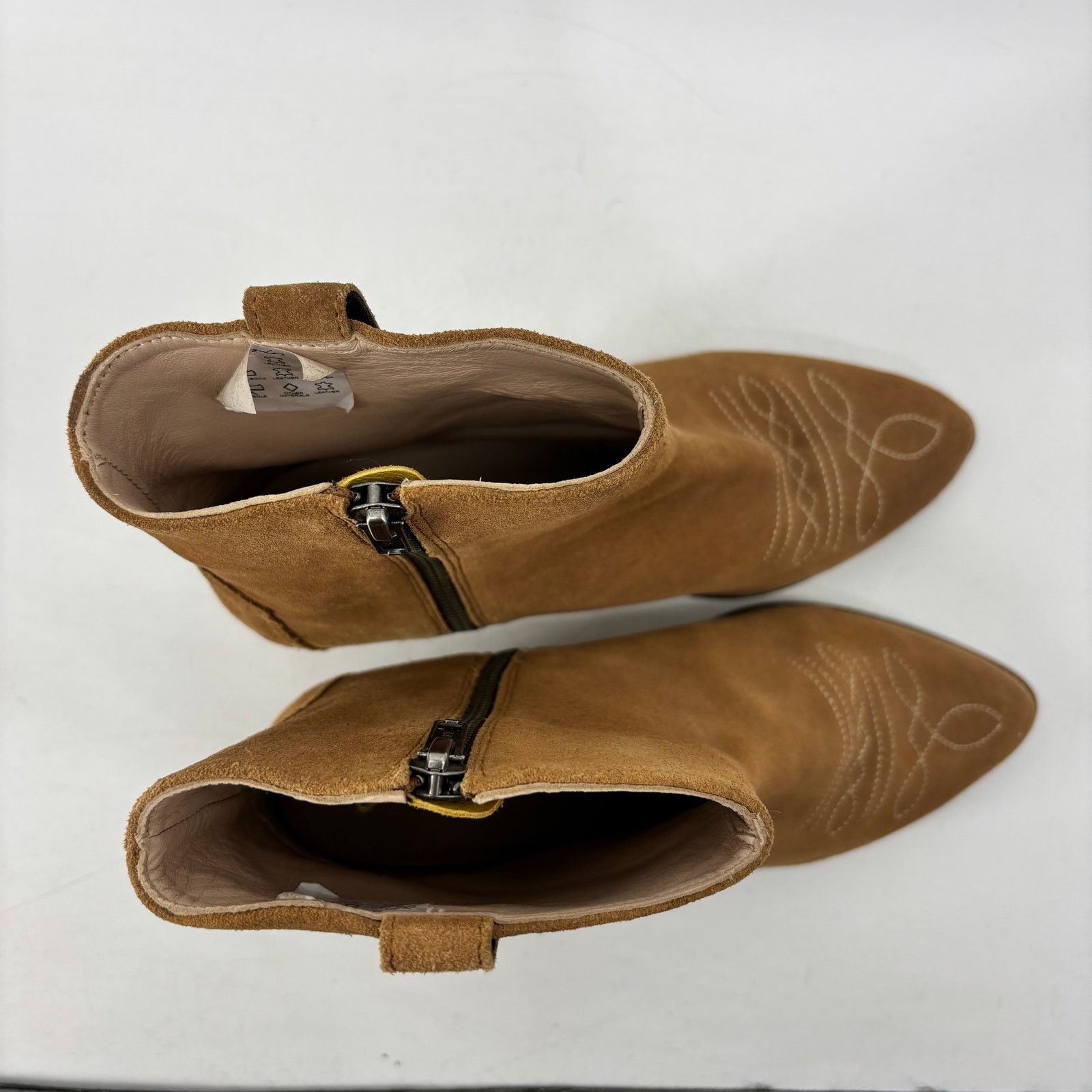 Other Joules Elmwood Womens Size 8 Suede Tan Western Boot Cowboy Size US 8 / IT 38 - 6 Thumbnail