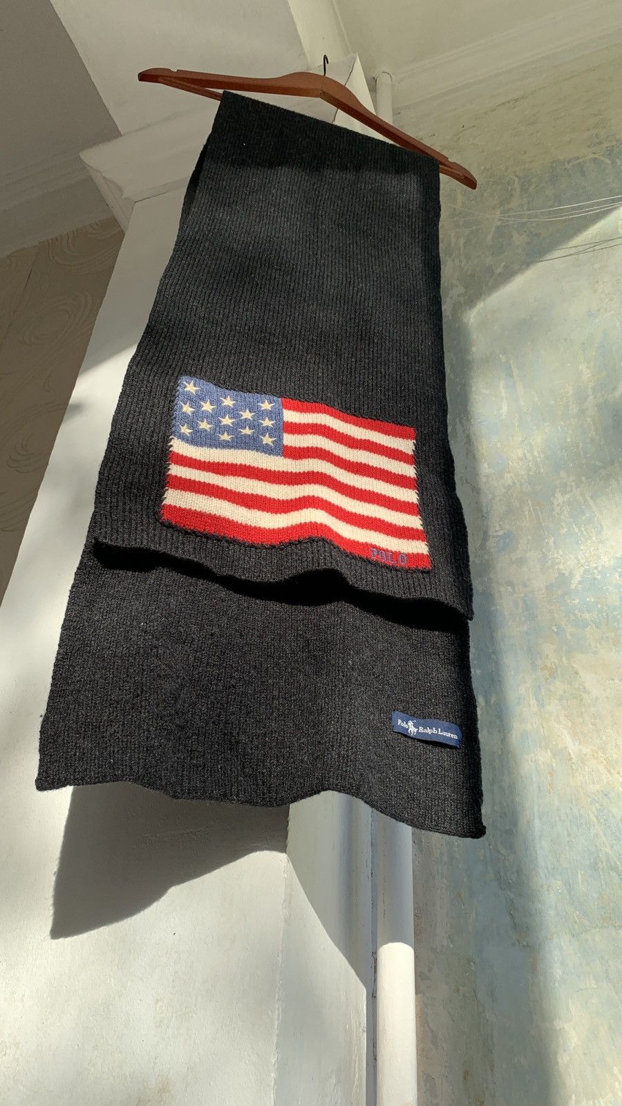 Vintage 🇺🇸 Polo Ralph Lauren USA Scarf Y2K VTG Hype Size ONE SIZE - 4 Thumbnail