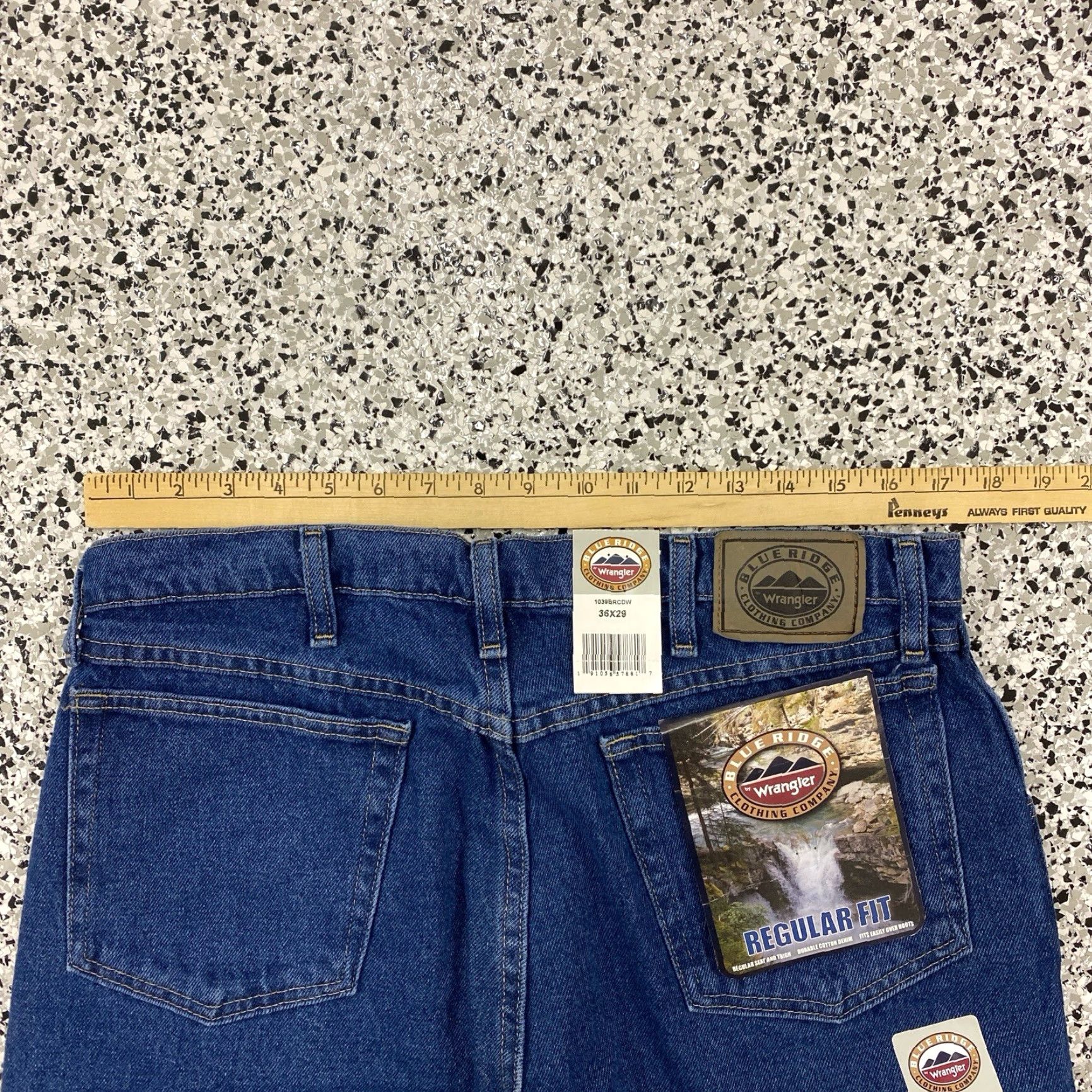 Wrangler Wrangler Blue Ridge Jeans Mens 34 Regular Fit Blue Denim NWT Vintage Cowboy Stars USA 5-Pocket Size US 34 / EU 50 - 4 Thumbnail