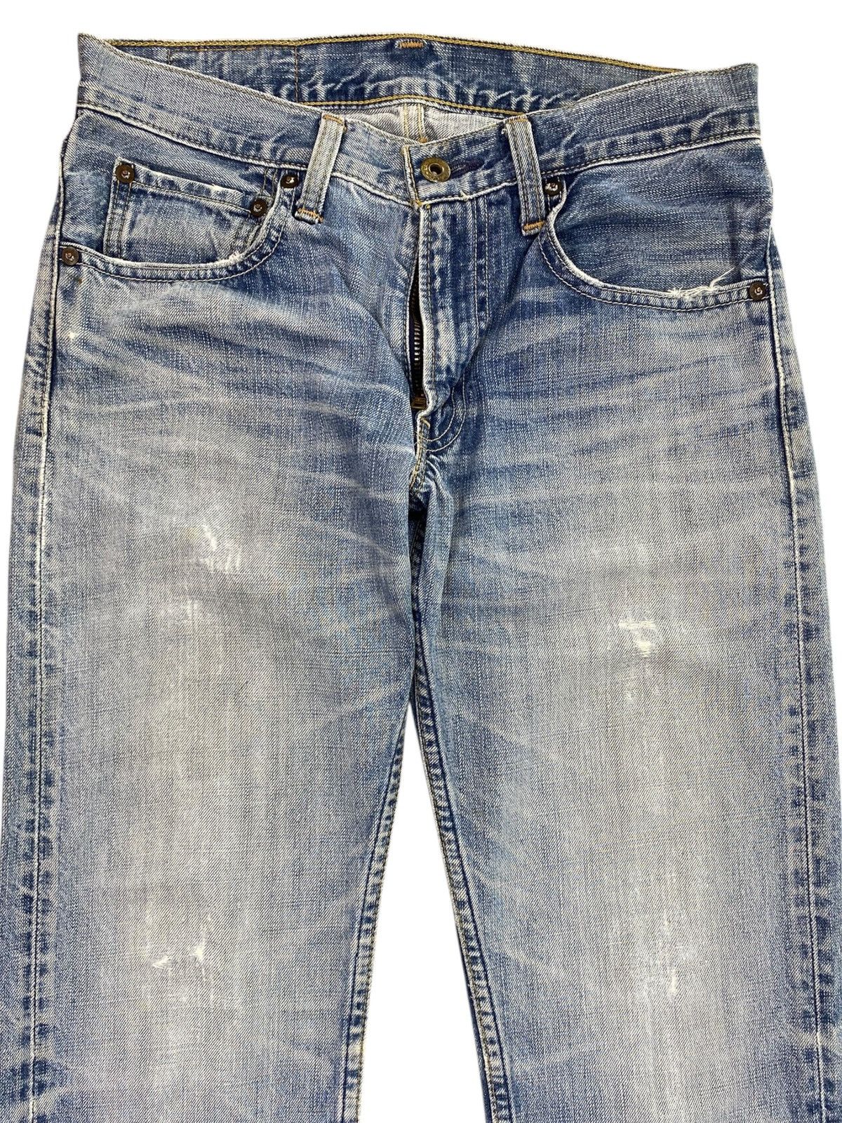 Levi's Vintage Levi’s Whiskers Faded Wash Style Straight Cut Jeans Size US 29 - 2 Thumbnail