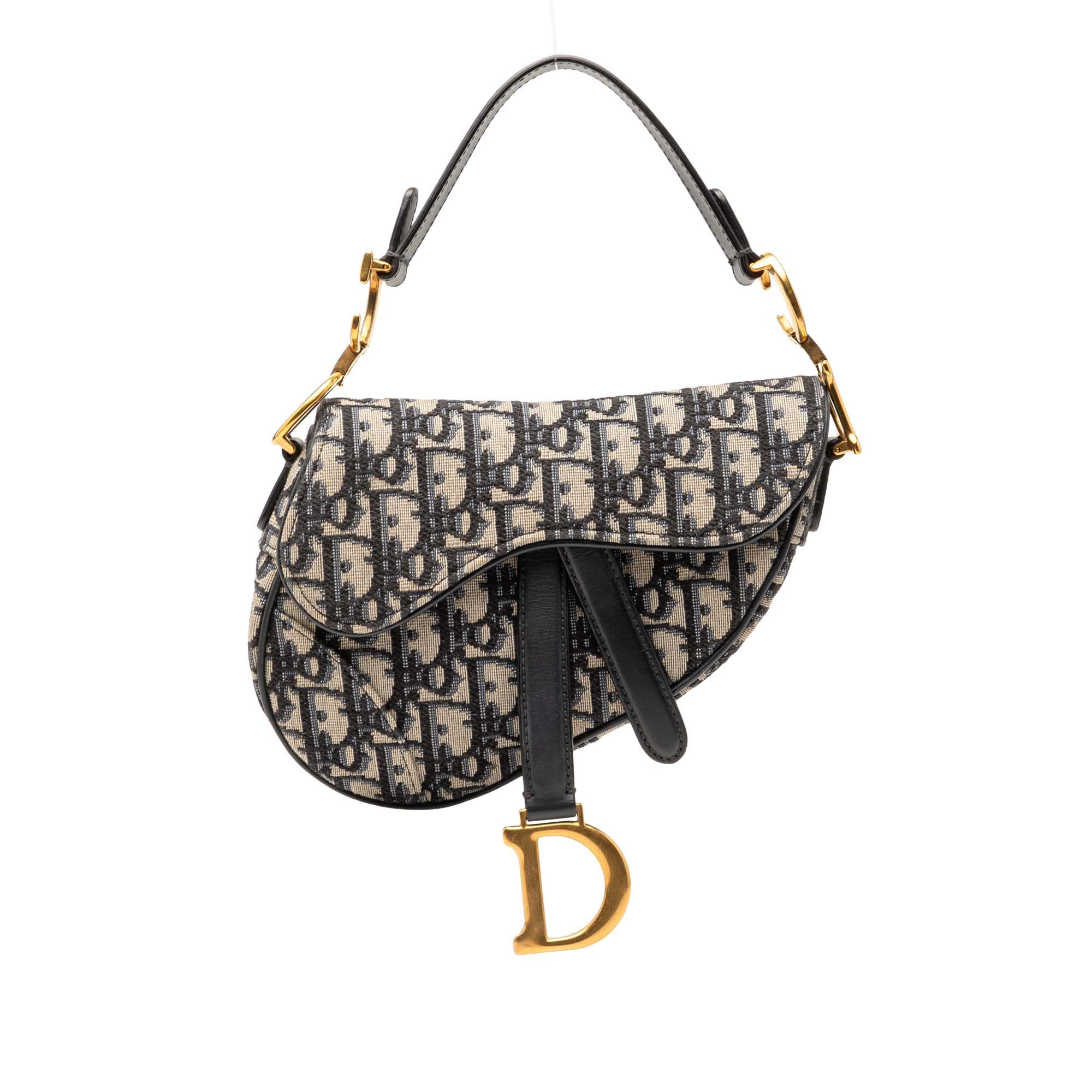 Dior Mini Oblique Canvas Saddle Bag Size ONE SIZE - 1 Thumbnail