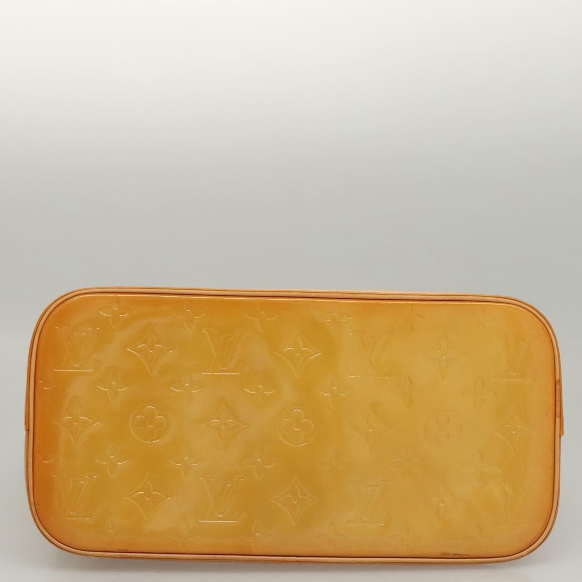 Louis Vuitton LOUIS VUITTON Monogram Vernis Houston Hand Bag Jaune M91121 Size ONE SIZE - 5 Thumbnail