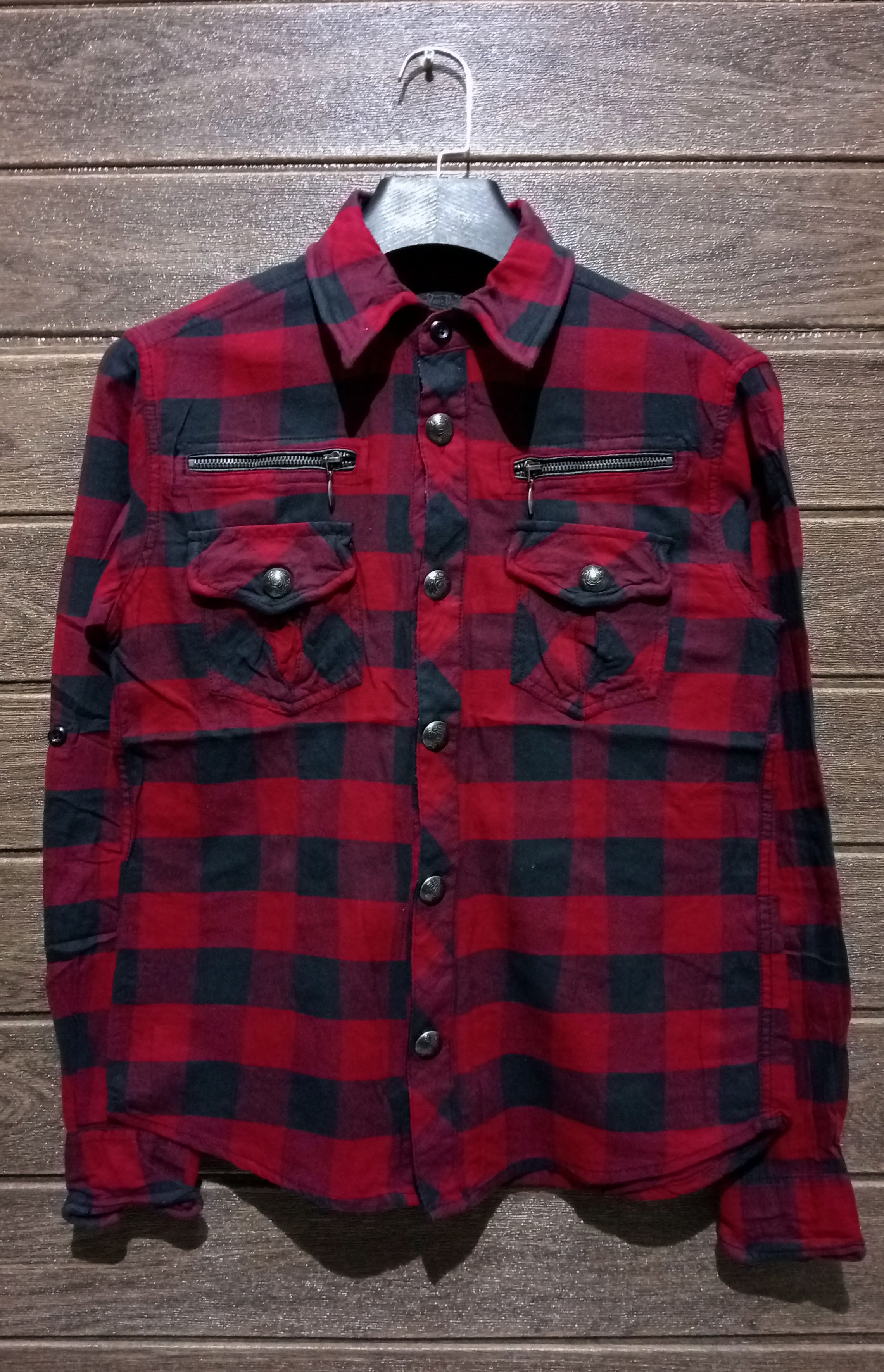 Von Dutch Vintage Punk Von Dutch Button Up Shirt Very Rare Size US M / EU 48-50 / 2 - 1 Thumbnail