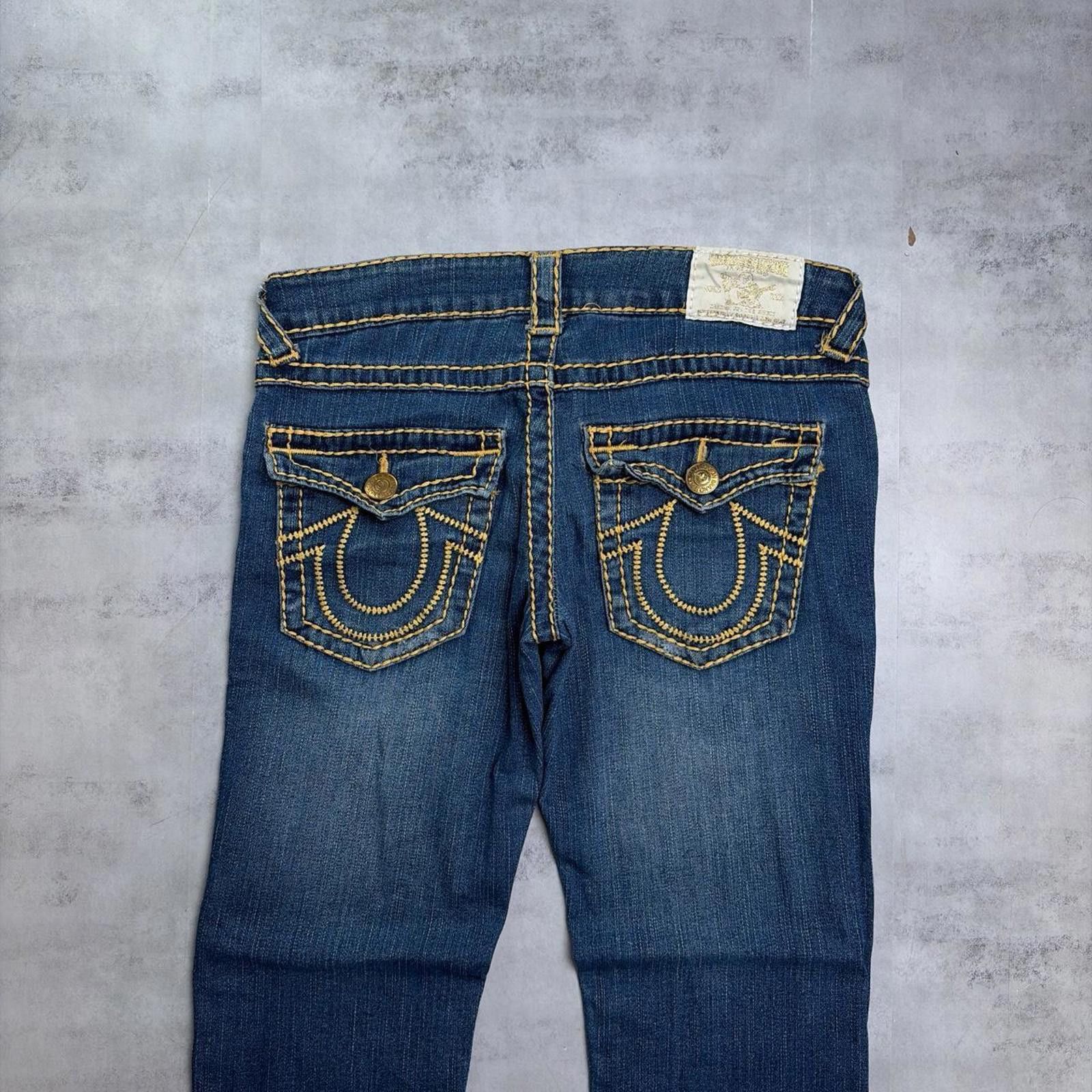 True Religion Y2K Blue True Religion Billy Super T Grunge Denim Jeans Size 42" / US 20 - 2 Thumbnail