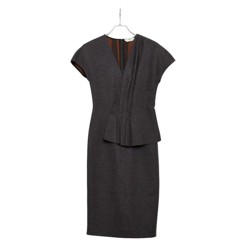 Fendi Fendi Wool Dress Leather Dresses DUTY FREE for USA