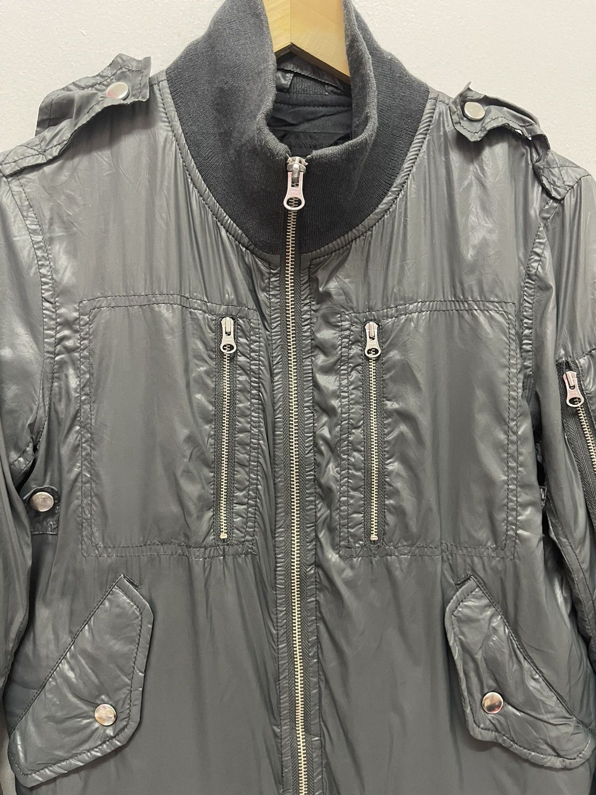American Rag Vintage Parachute Bomber Zippers Jacket If Six Was nine Size US M / EU 48-50 / 2 - 3 Thumbnail
